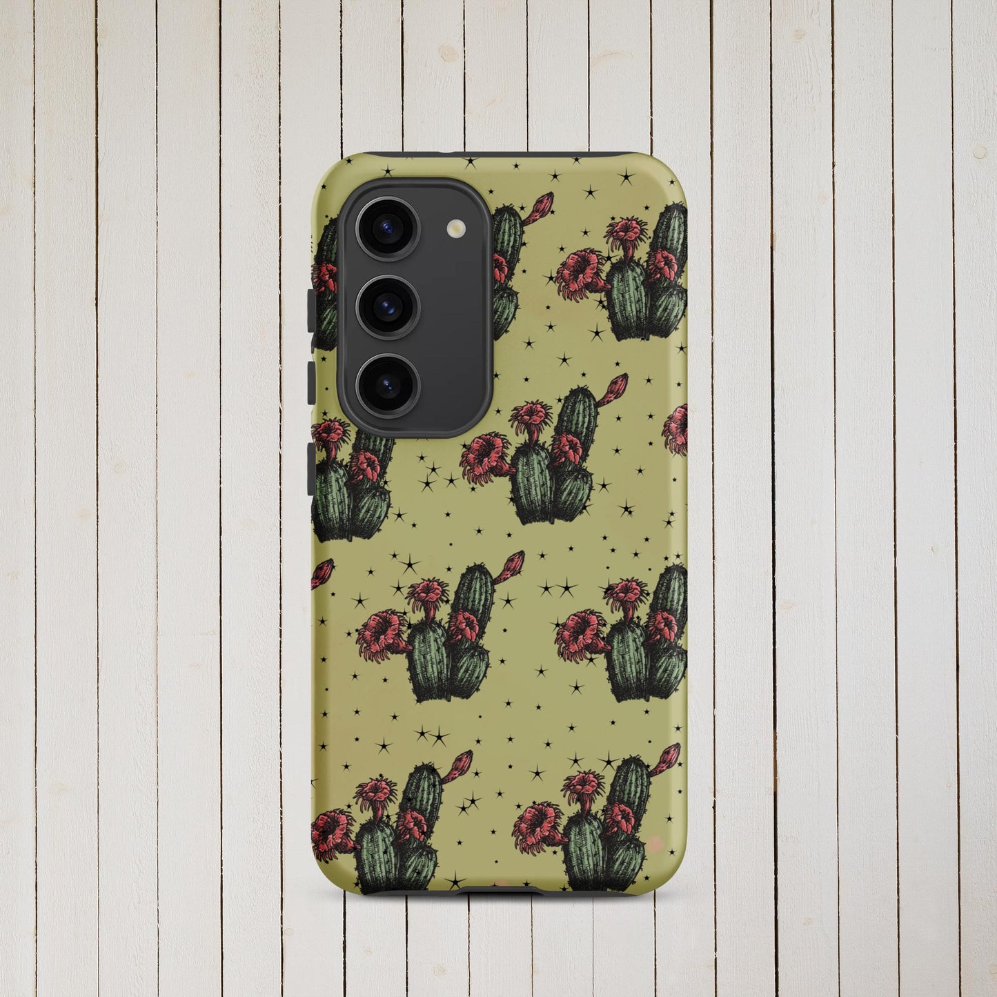 Night Cactus Tough case for Samsung® - Pistols 'n Petticoats - #westernboutique# - #westernfashion#