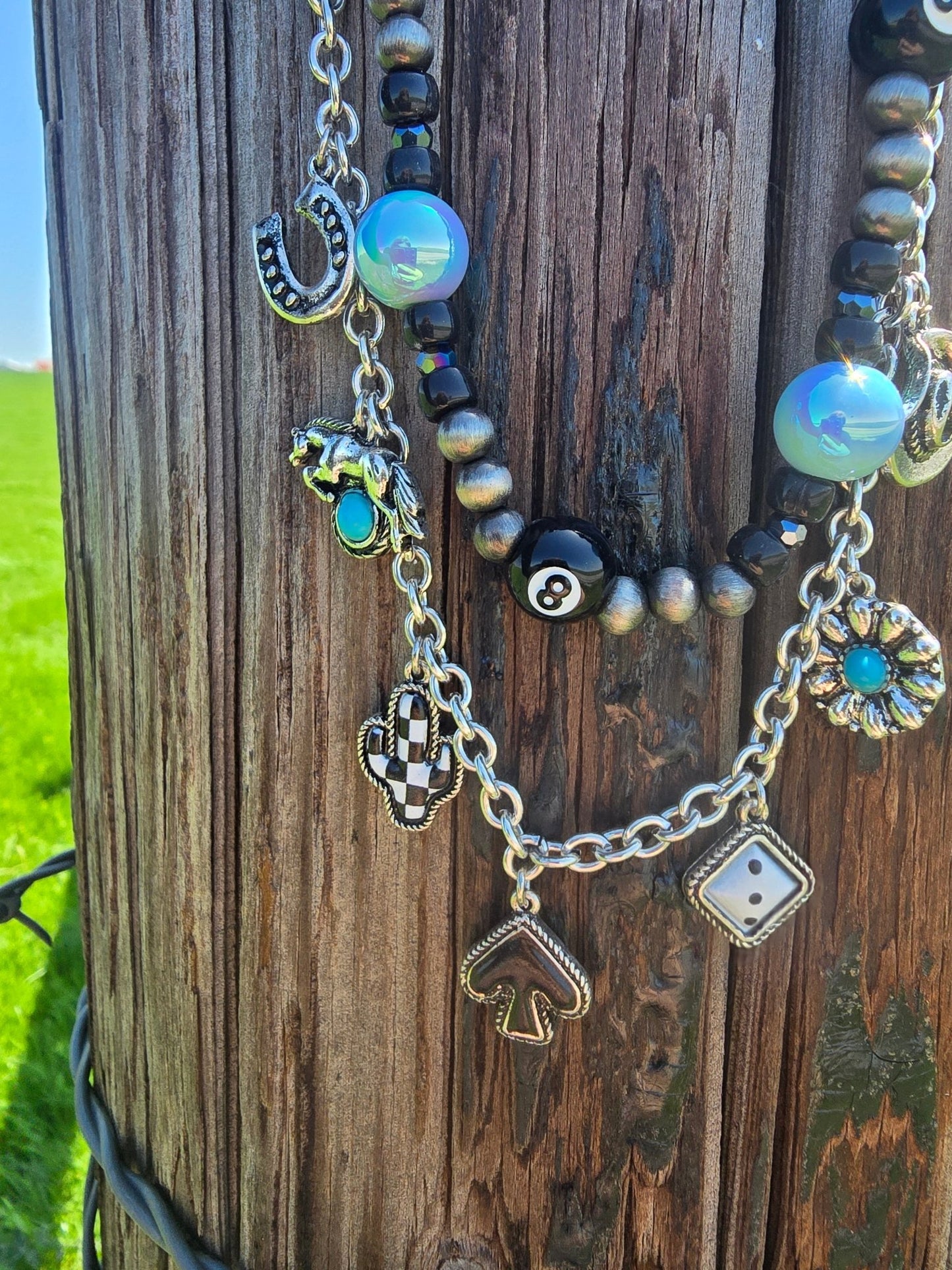 Punchy Cowgirl Charm necklace - Pistols 'n Petticoats - #westernboutique# - #westernfashion#