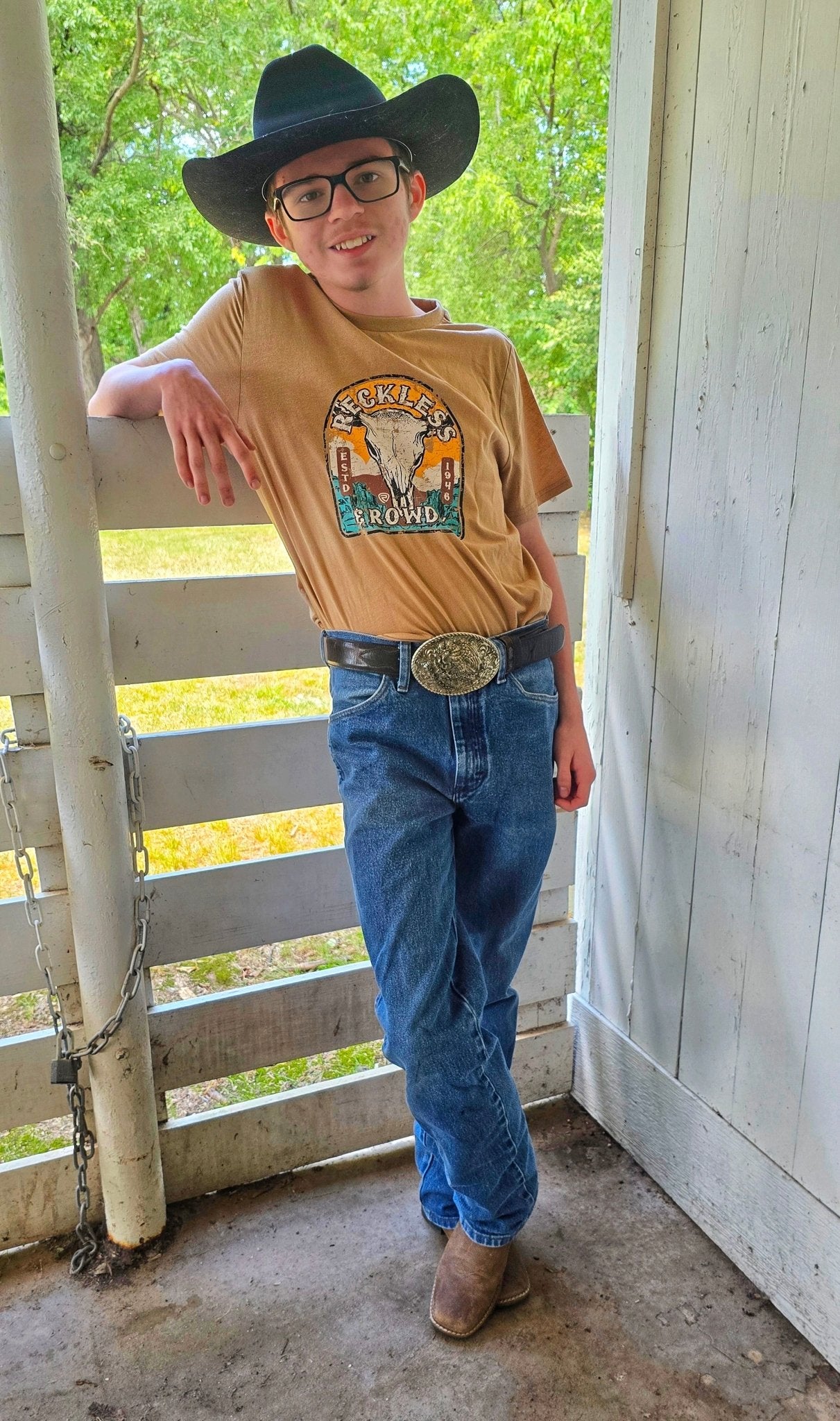 Reckless & Rowdy Graphic Tshirt - Pistols 'n Petticoats - western boutique - womens western wear - western wear womens