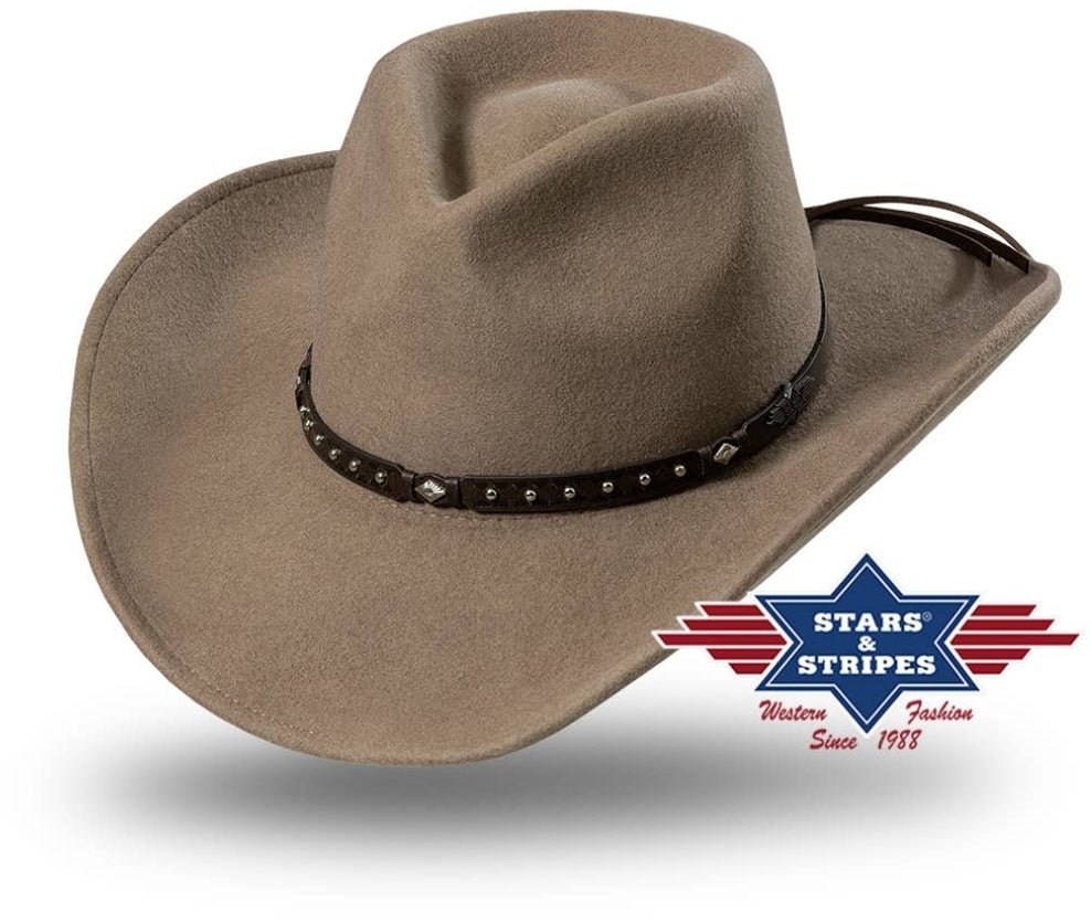 Reno Tan/Brown/ Black Cowboy Hat - Pistols 'n Petticoats - #westernboutique# - #westernfashion#