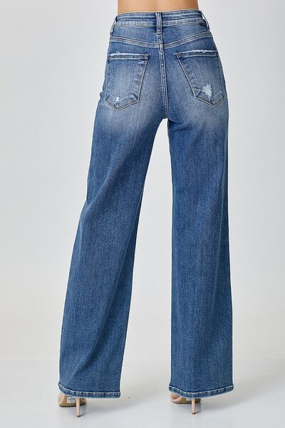 RISEN High Waist Jeans with Pockets - Pistols 'n Petticoats - #westernboutique# - #westernfashion#