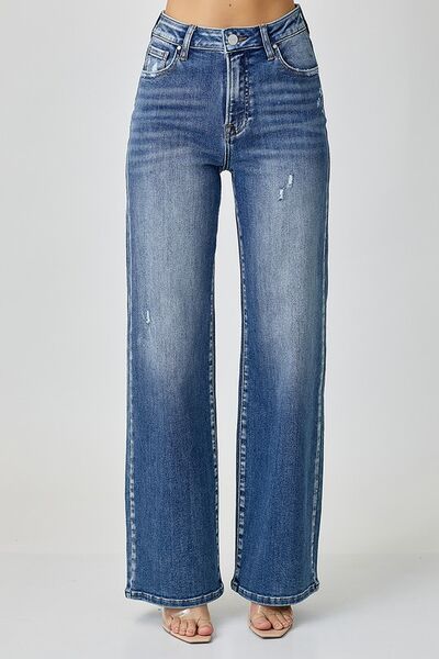 RISEN High Waist Jeans with Pockets - Pistols 'n Petticoats - #westernboutique# - #westernfashion#