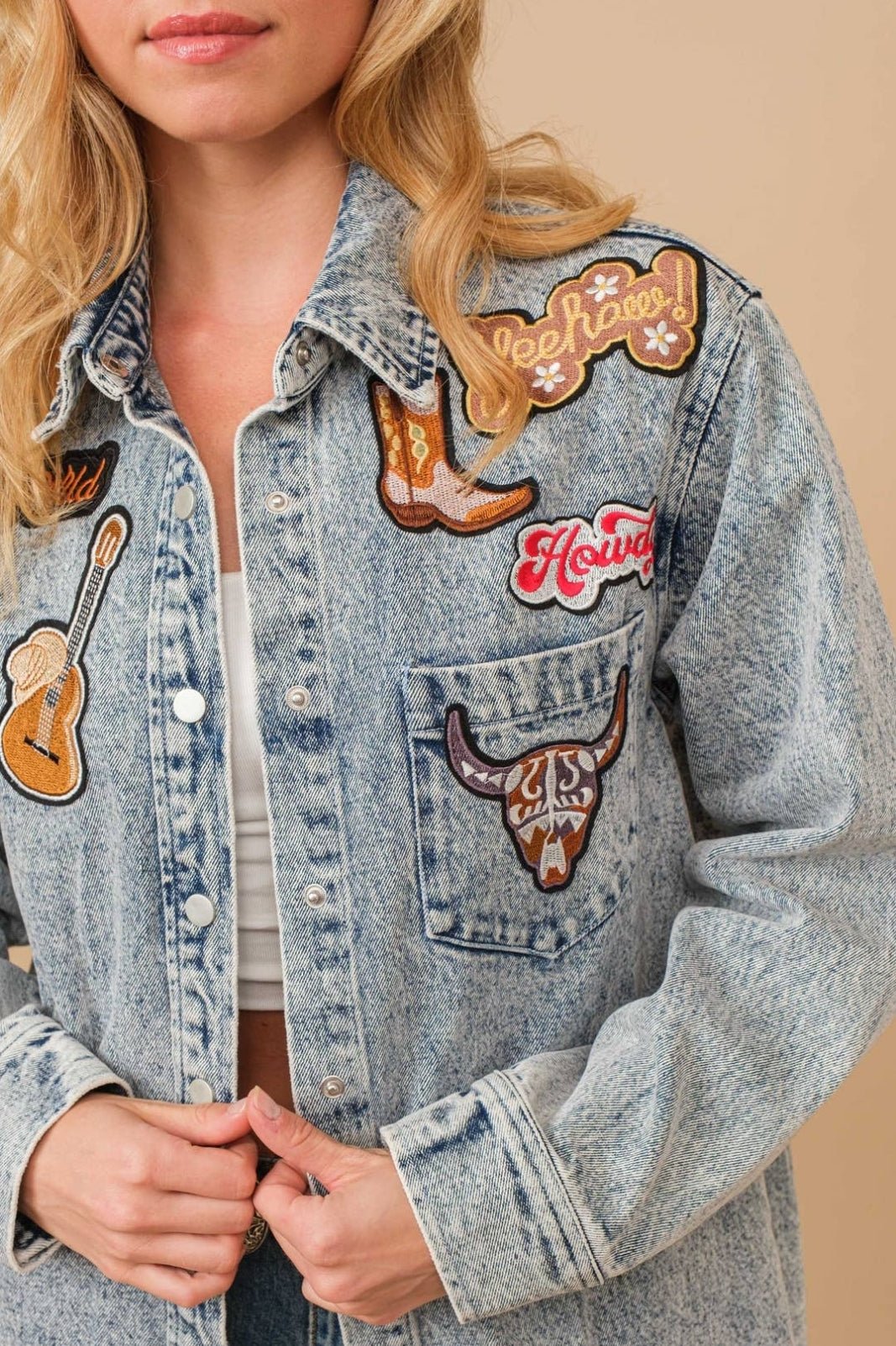 Rodeo Denim Button Up - Pistols 'n Petticoats - #westernboutique# - #westernfashion#