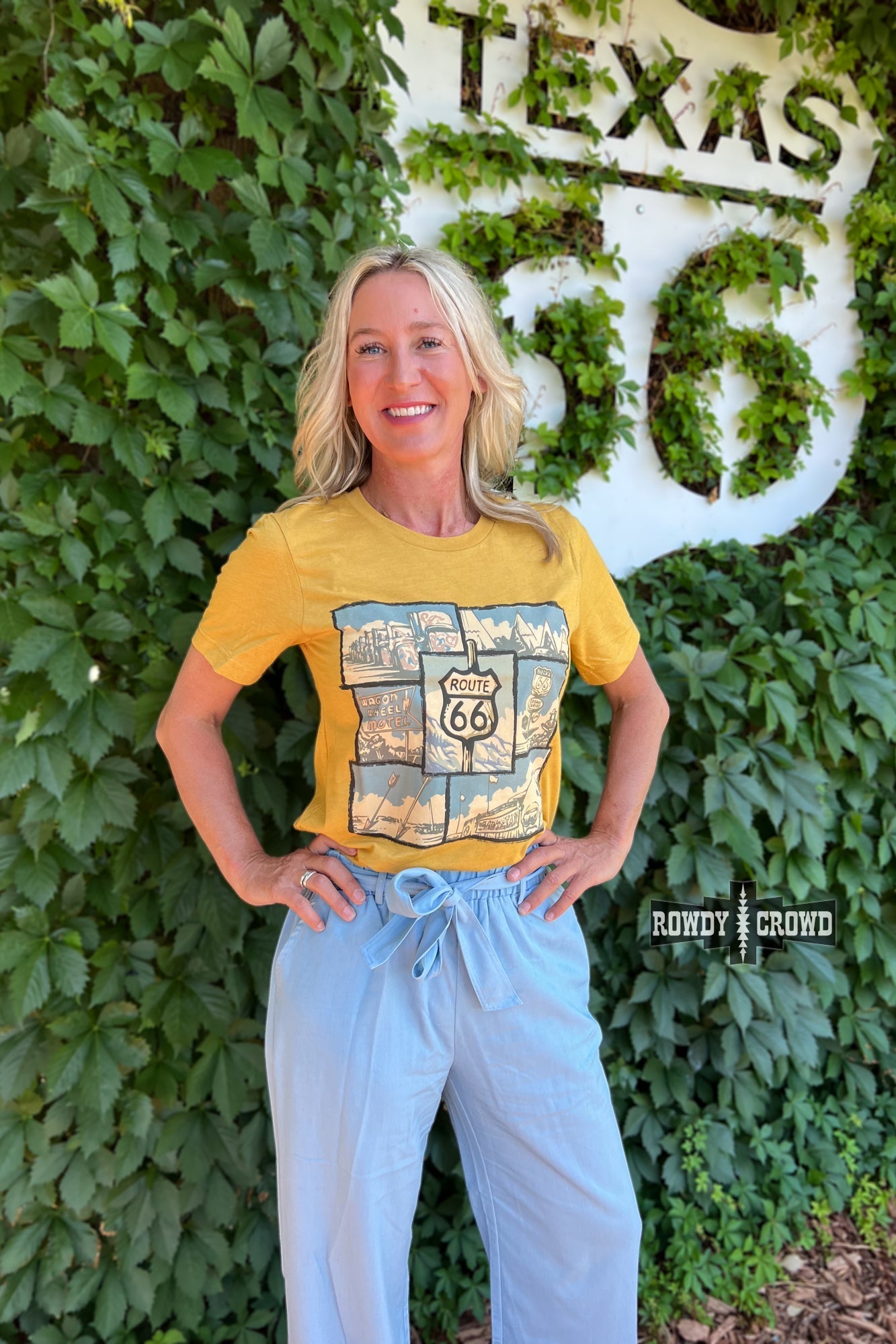 Route 66 Tee - Pistols 'n Petticoats - #westernboutique# - #westernfashion#