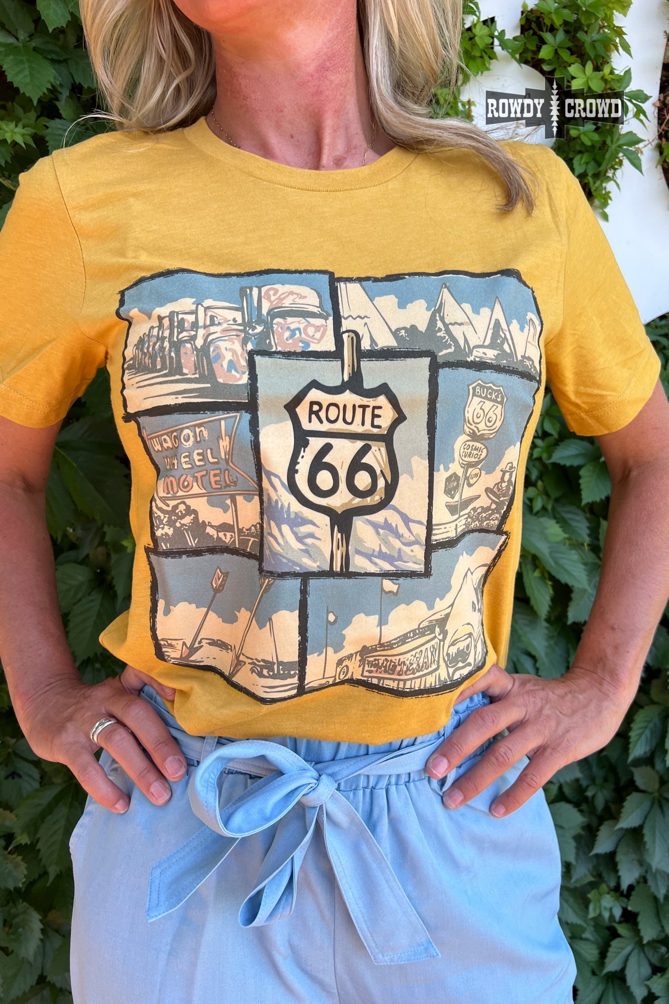 Route 66 Tee - Pistols 'n Petticoats - #westernboutique# - #westernfashion#