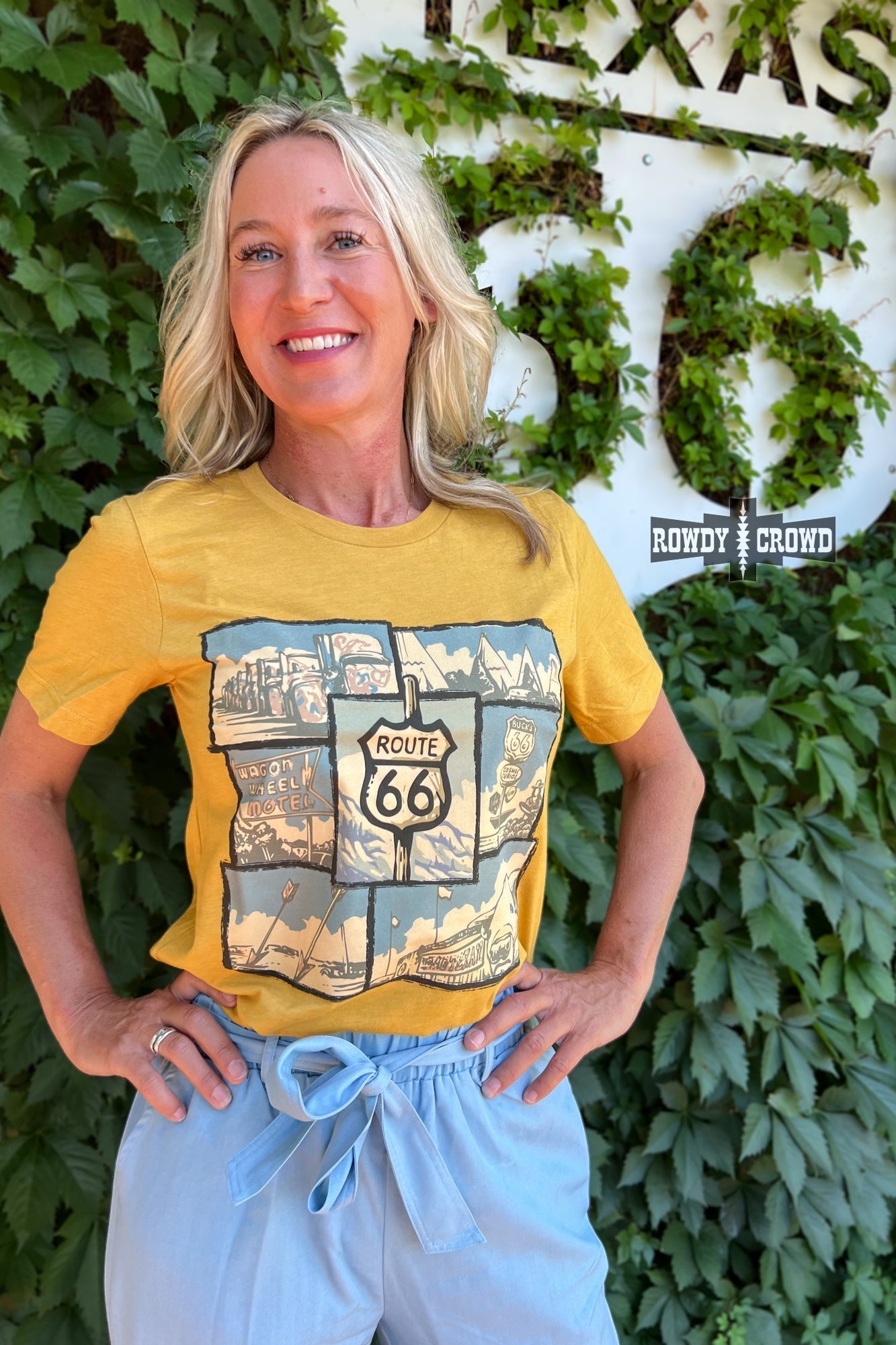 Route 66 Tee - Pistols 'n Petticoats - #westernboutique# - #westernfashion#