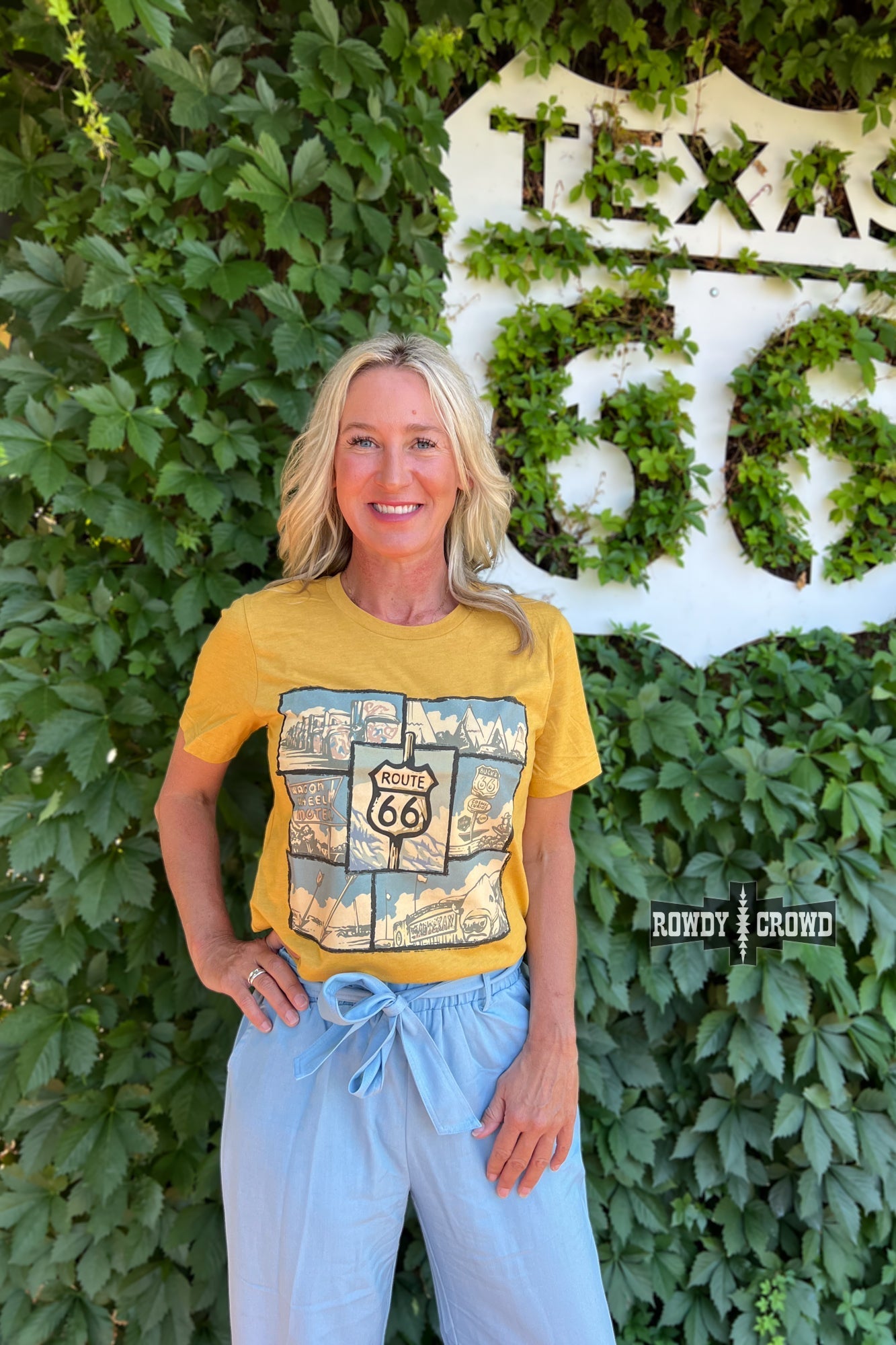 Route 66 Tee - Pistols 'n Petticoats - #westernboutique# - #westernfashion#