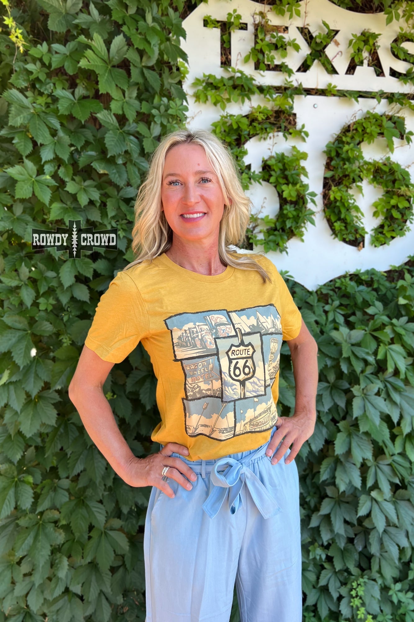 Route 66 Tee - Pistols 'n Petticoats - #westernboutique# - #westernfashion#