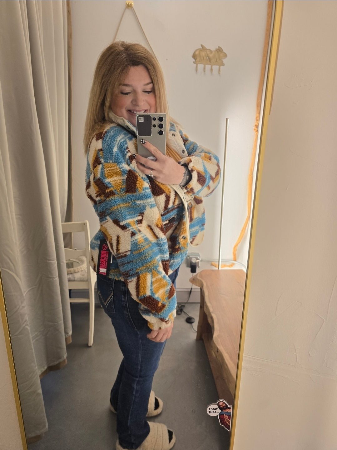 sherpa western jacket, womens sherpa fleece jacket, sherpa coat sweater hybrid, western outerwear women, cozy sherpa jacket, cowgirl sherpa coat, womens western jacket