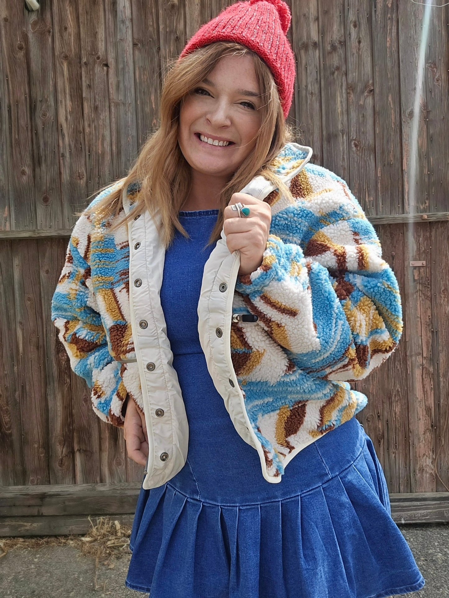 sherpa western jacket, womens sherpa fleece jacket, sherpa coat sweater hybrid, western outerwear women, cozy sherpa jacket, cowgirl sherpa coat, womens western jacket