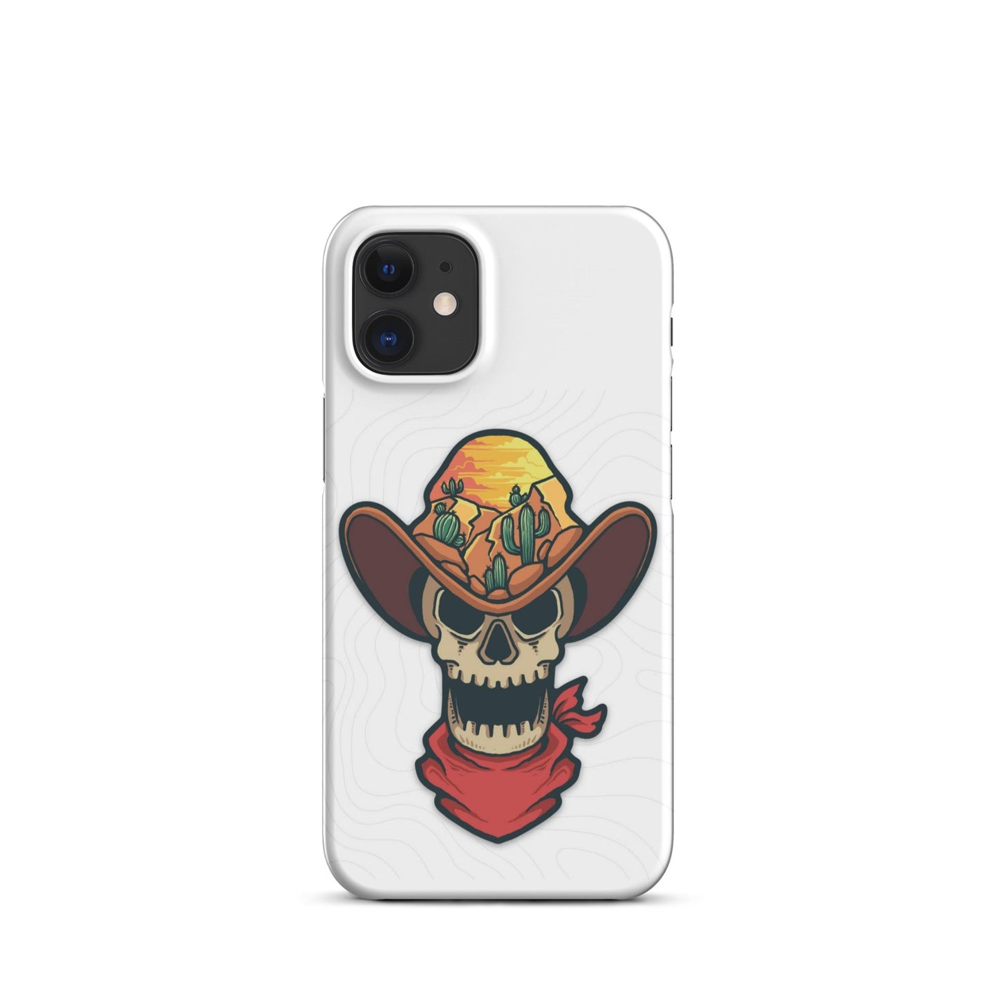 Skull Cowboy Western cell phone cases iphone - Snap case for iPhone® - Pistols 'n Petticoats - #westernboutique# - #westernfashion#