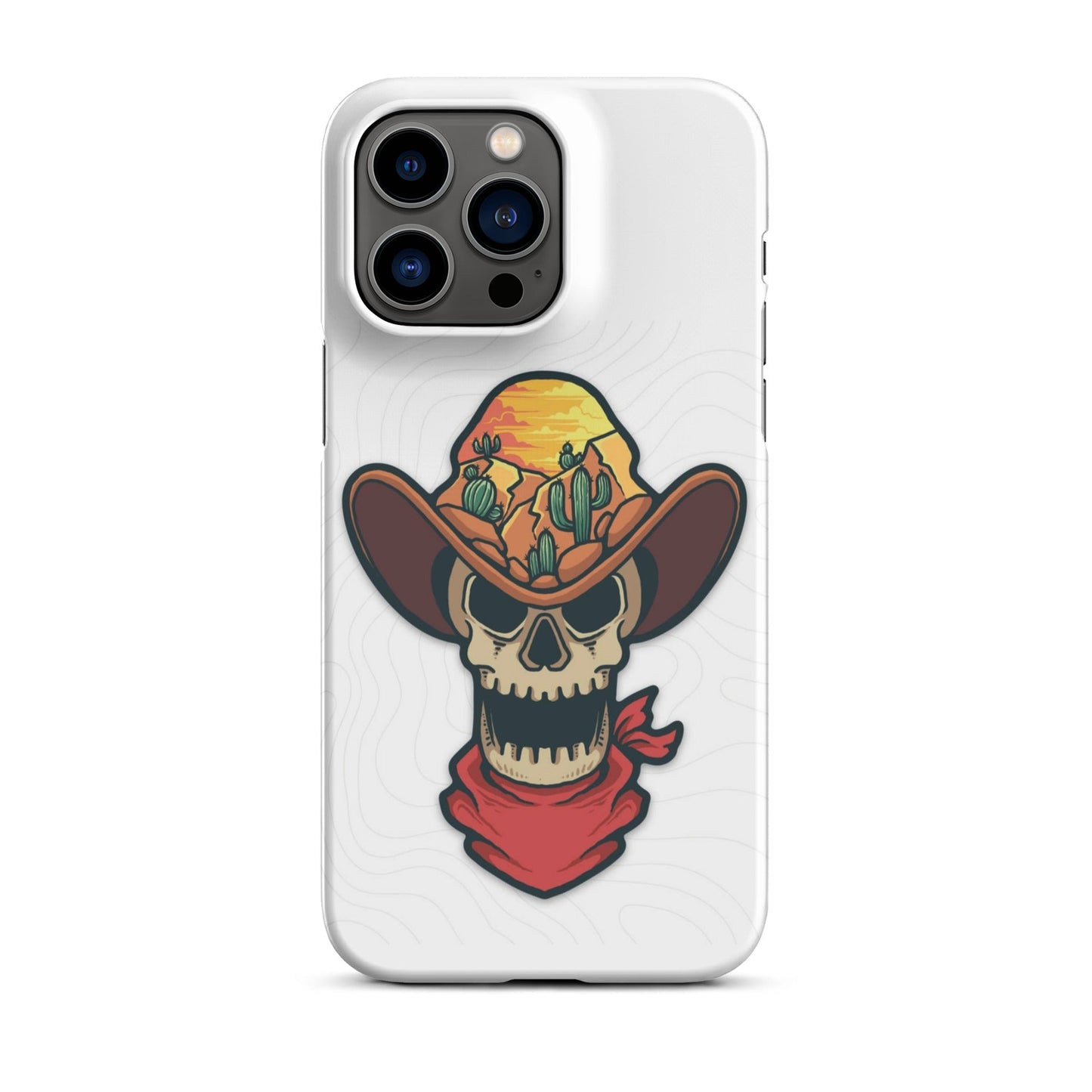 Skull Cowboy Western cell phone cases iphone - Snap case for iPhone® - Pistols 'n Petticoats - #westernboutique# - #westernfashion#