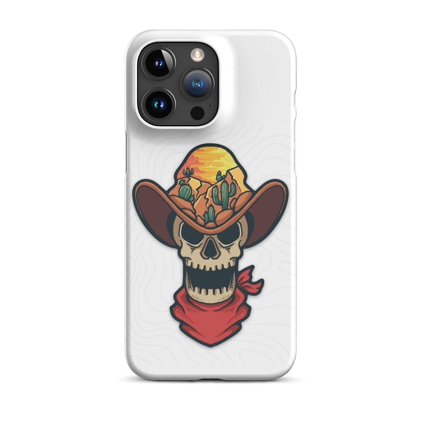 Skull Cowboy Western cell phone cases iphone - Snap case for iPhone® - Pistols 'n Petticoats - #westernboutique# - #westernfashion#