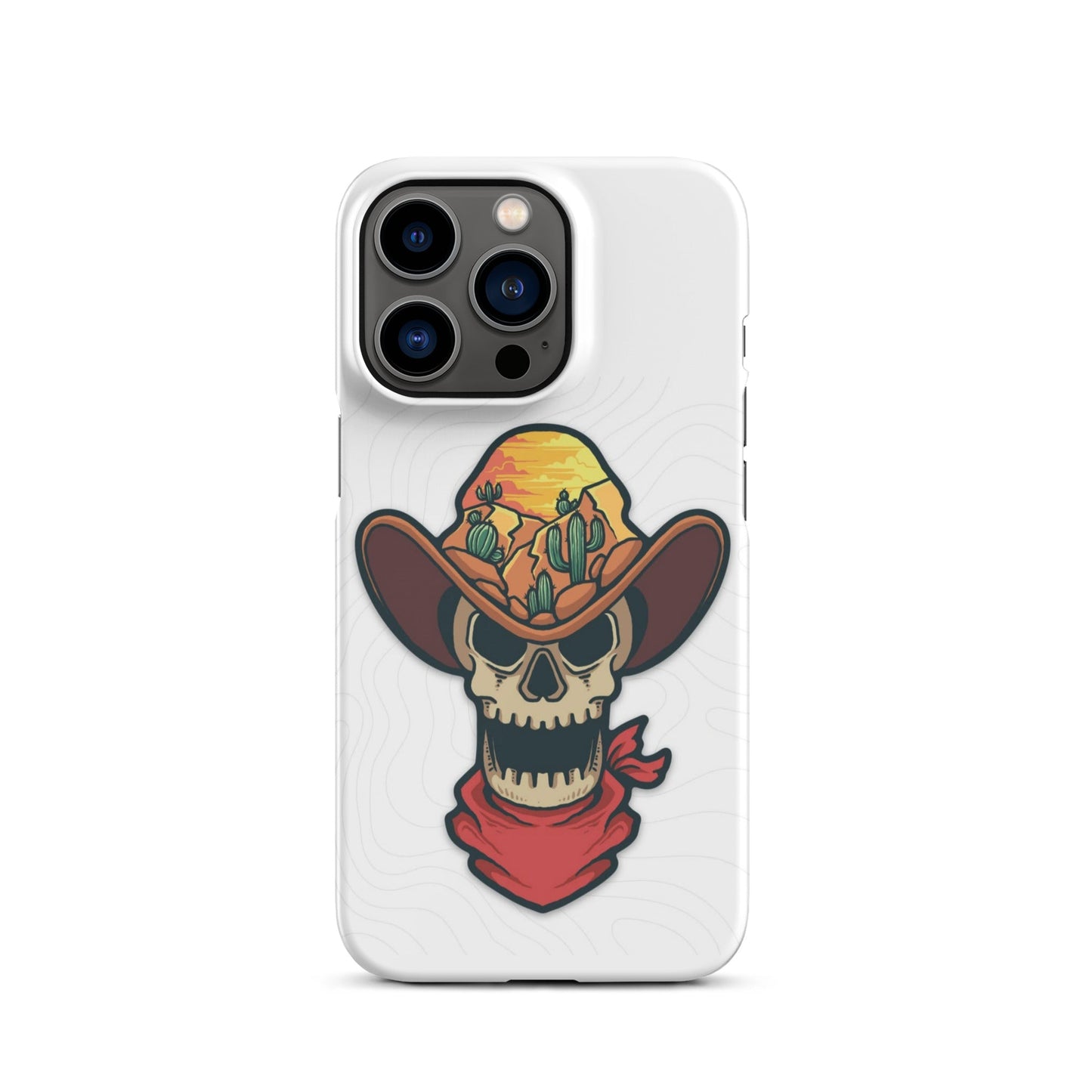 Skull Cowboy Western cell phone cases iphone - Snap case for iPhone® - Pistols 'n Petticoats - #westernboutique# - #westernfashion#
