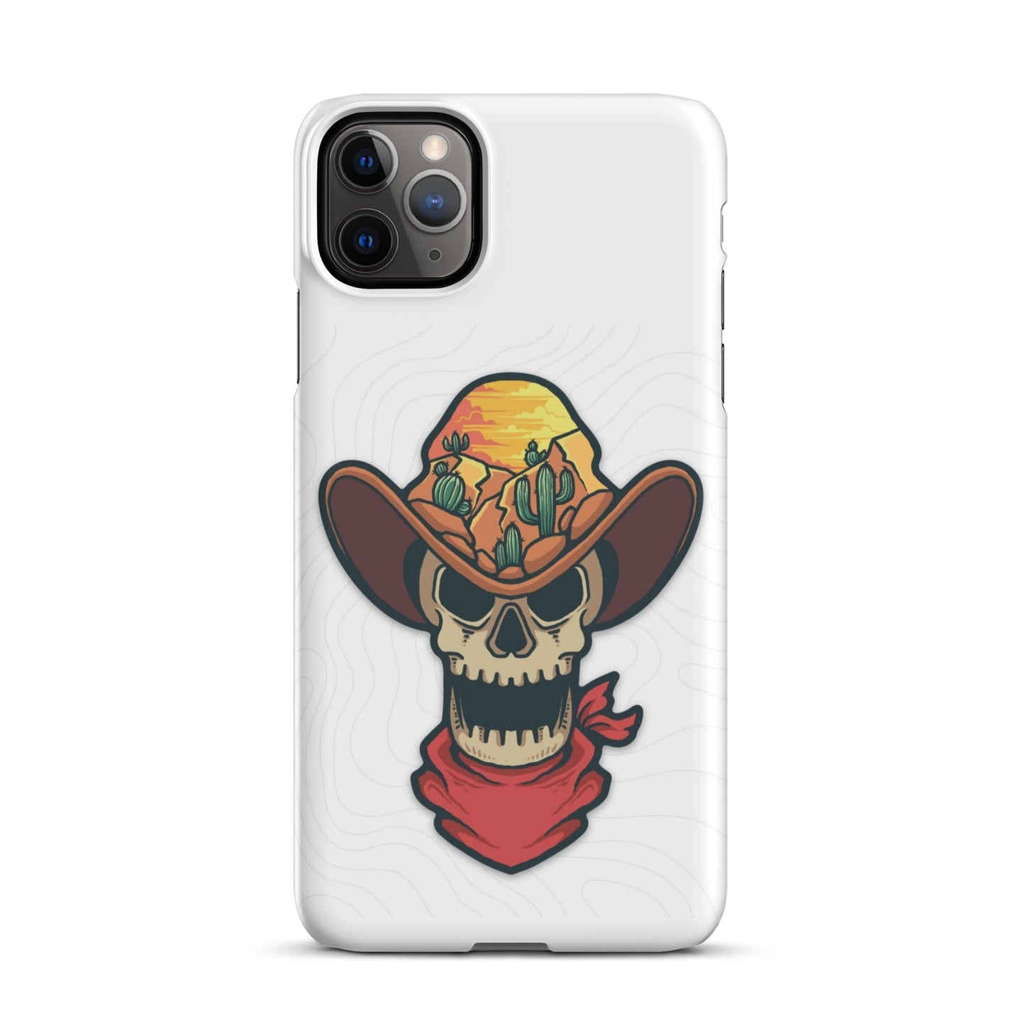 Skull Cowboy Western cell phone cases iphone - Snap case for iPhone® - Pistols 'n Petticoats - #westernboutique# - #westernfashion#