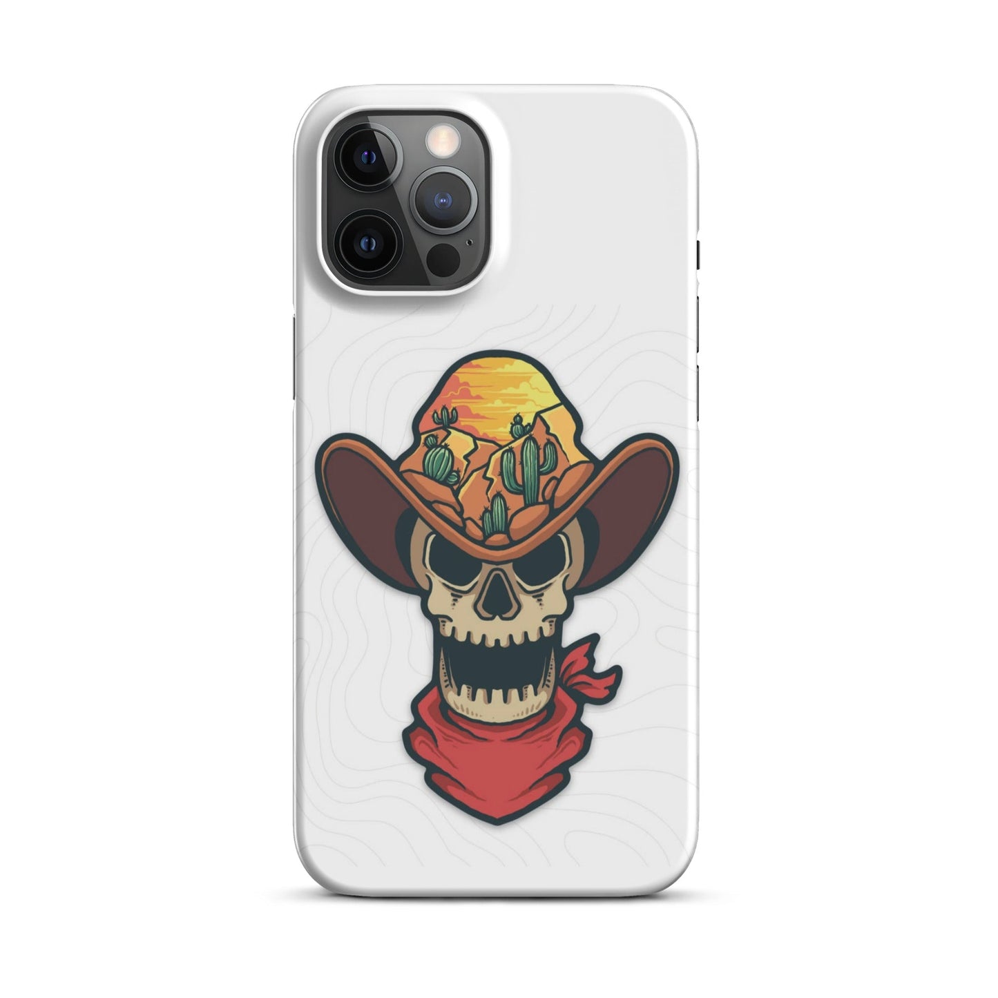 Skull Cowboy Western cell phone cases iphone - Snap case for iPhone® - Pistols 'n Petticoats - #westernboutique# - #westernfashion#