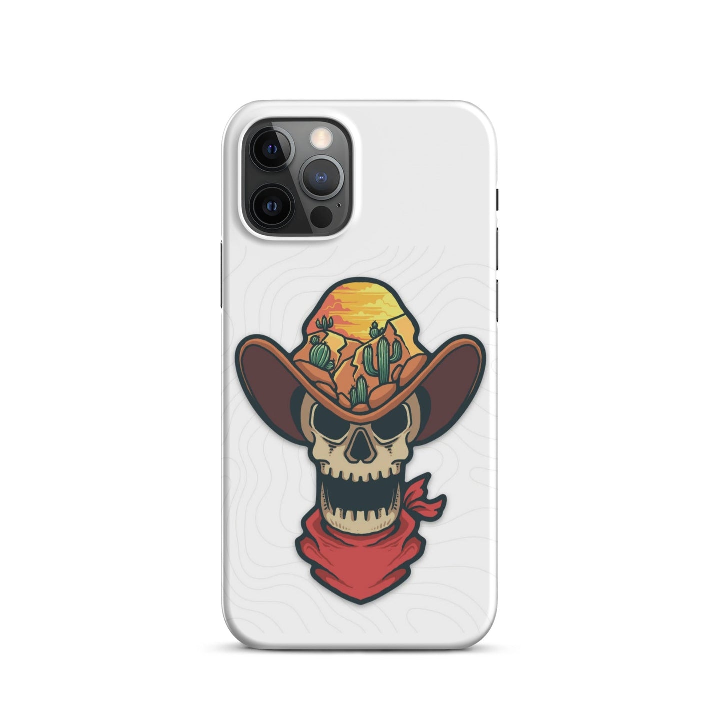 Skull Cowboy Western cell phone cases iphone - Snap case for iPhone® - Pistols 'n Petticoats - #westernboutique# - #westernfashion#
