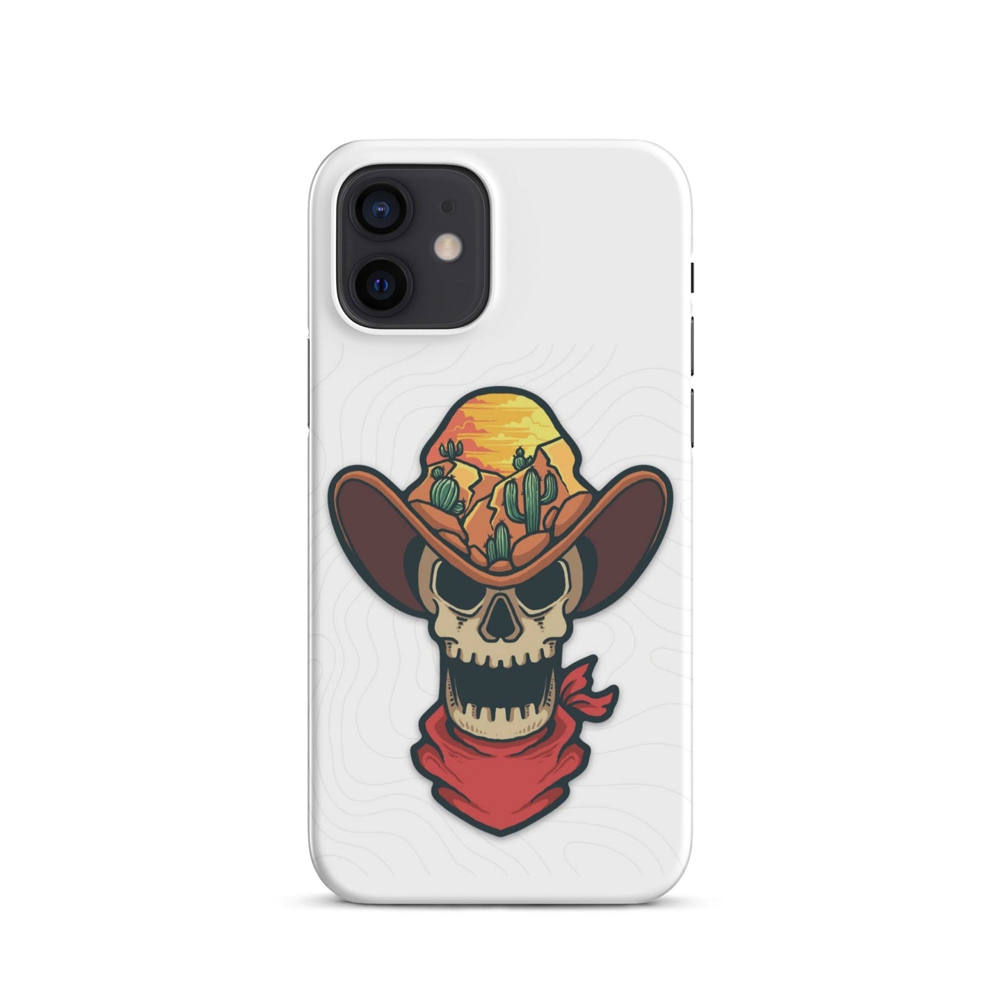 Skull Cowboy Western cell phone cases iphone - Snap case for iPhone® - Pistols 'n Petticoats - #westernboutique# - #westernfashion#