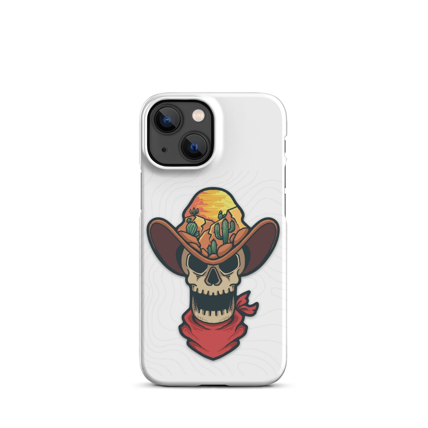 Skull Cowboy Western cell phone cases iphone - Snap case for iPhone® - Pistols 'n Petticoats - #westernboutique# - #westernfashion#