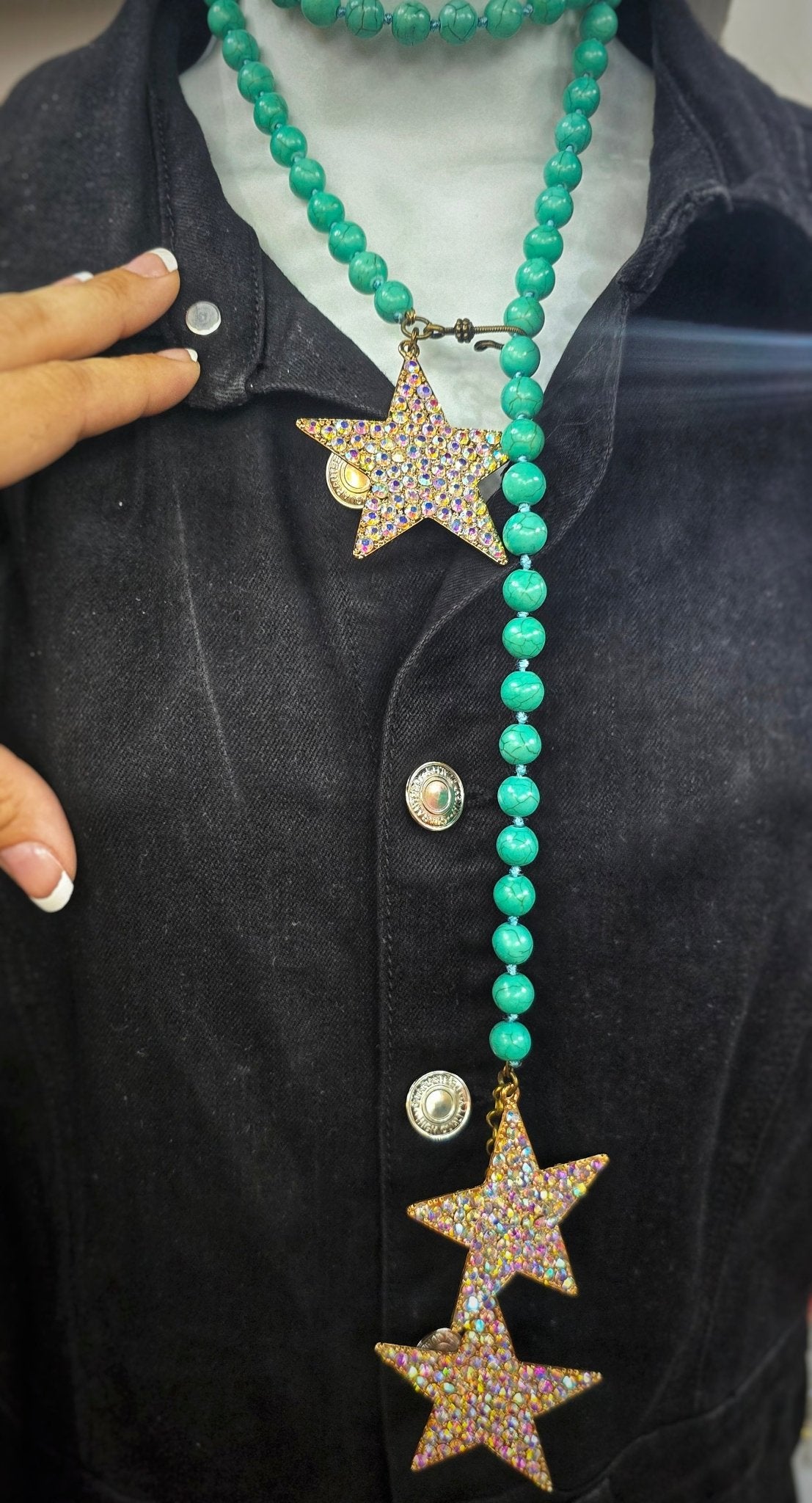 Star Dangle Necklace - western necklaces - Pistols 'n Petticoats - #westernboutique# - #westernfashion#