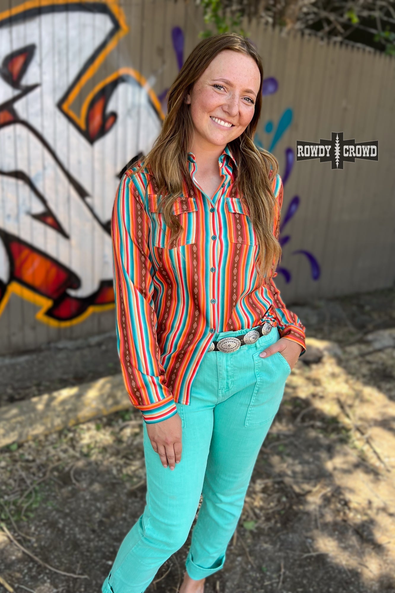 Sturgill Serape Button Up - Pistols 'n Petticoats - #westernboutique# - #westernfashion#
