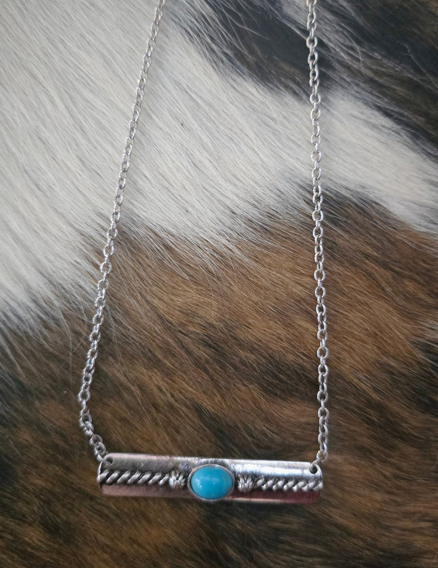 Turquoise Bar necklace - Pistols 'n Petticoats - #westernboutique# - #westernfashion#