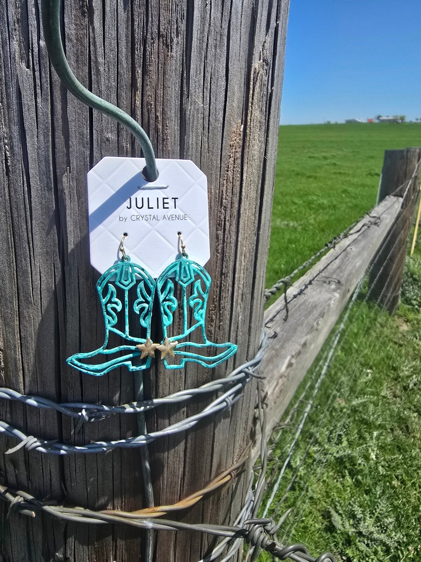 Turquoise Boot Dangles - Pistols 'n Petticoats - #westernboutique# - #westernfashion#