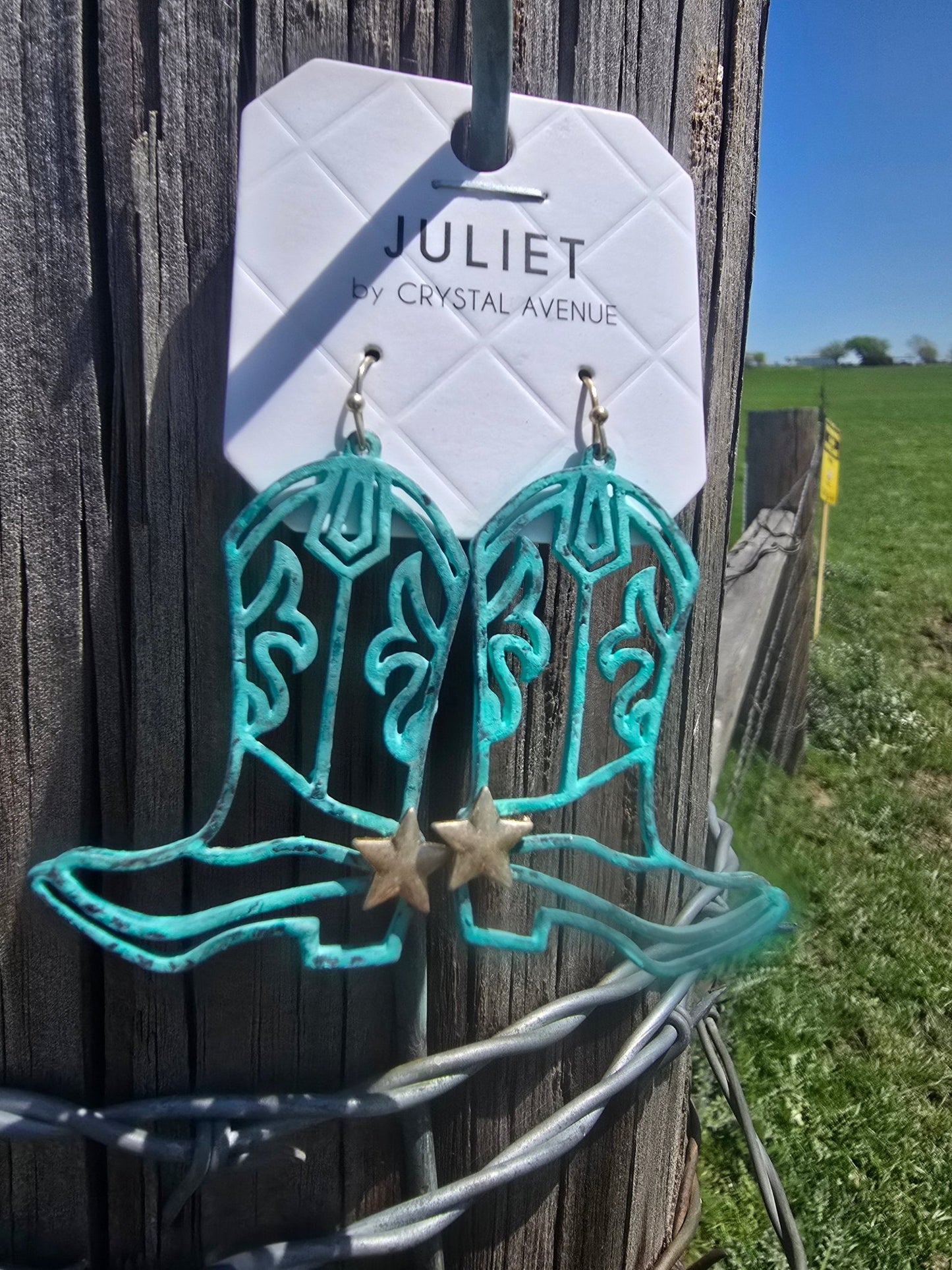 Turquoise Boot Dangles - Pistols 'n Petticoats - #westernboutique# - #westernfashion#