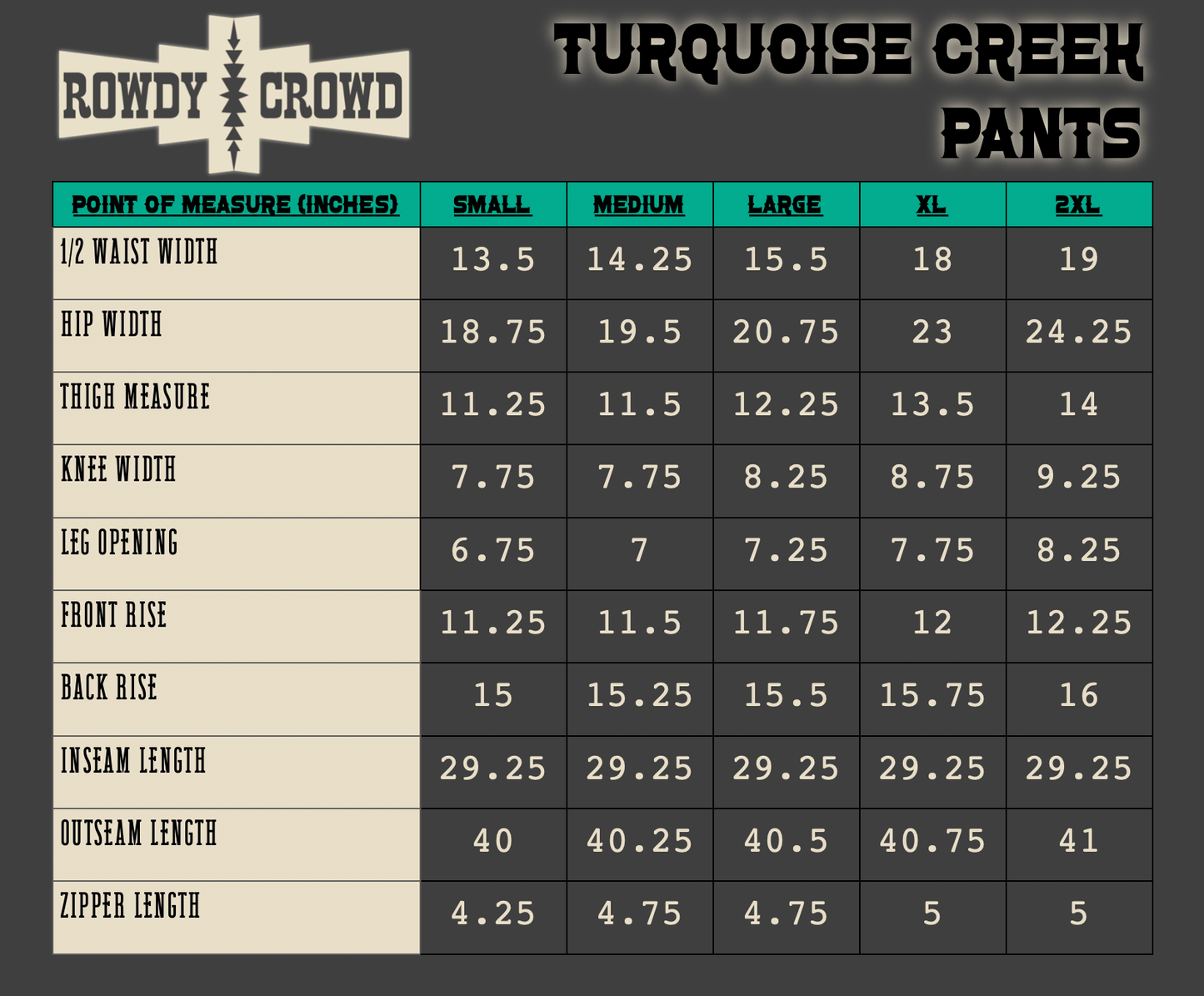 Turquoise Creek Pants - Pistols 'n Petticoats - #westernboutique# - #westernfashion#