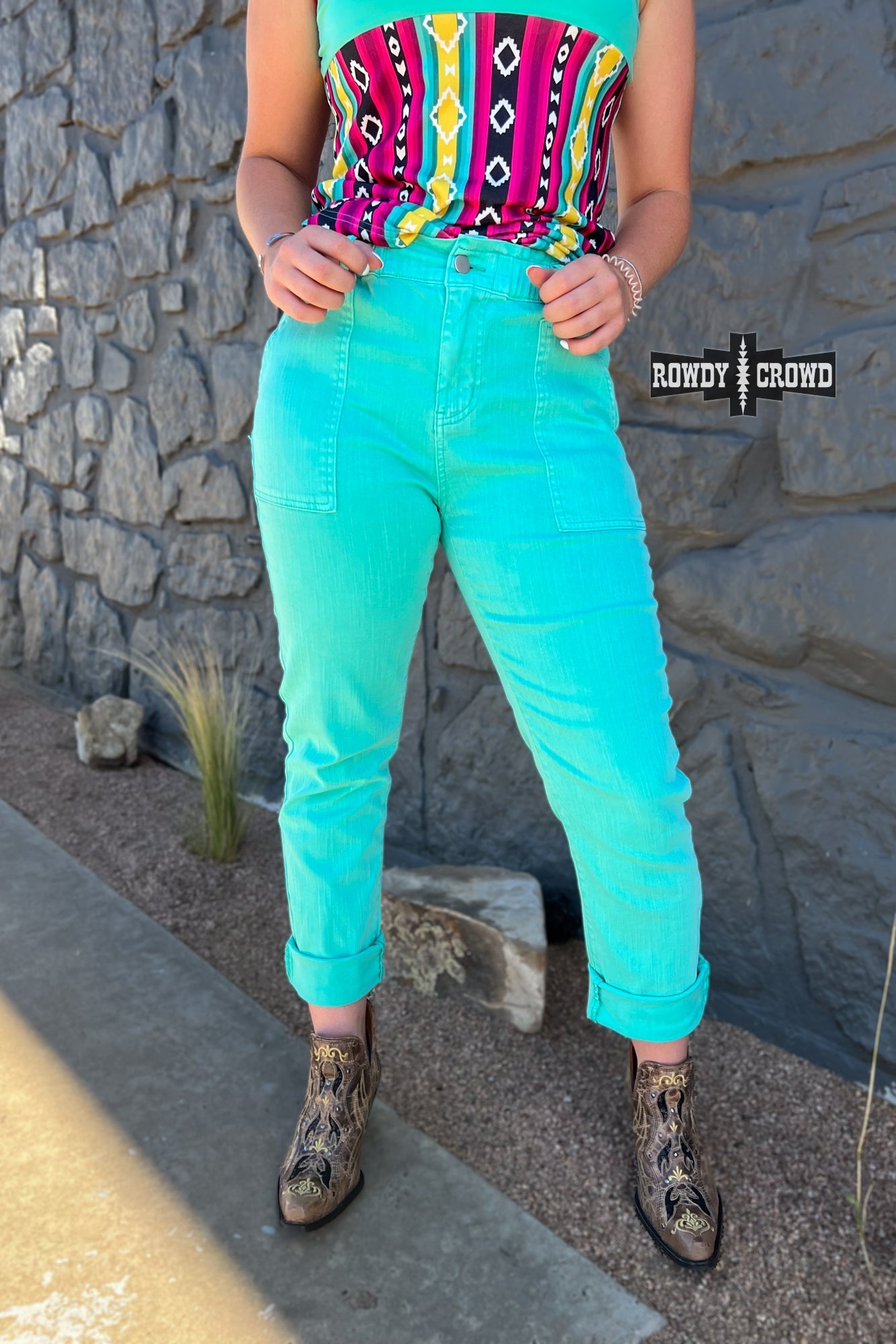 Turquoise Creek Pants - Pistols 'n Petticoats - #westernboutique# - #westernfashion#