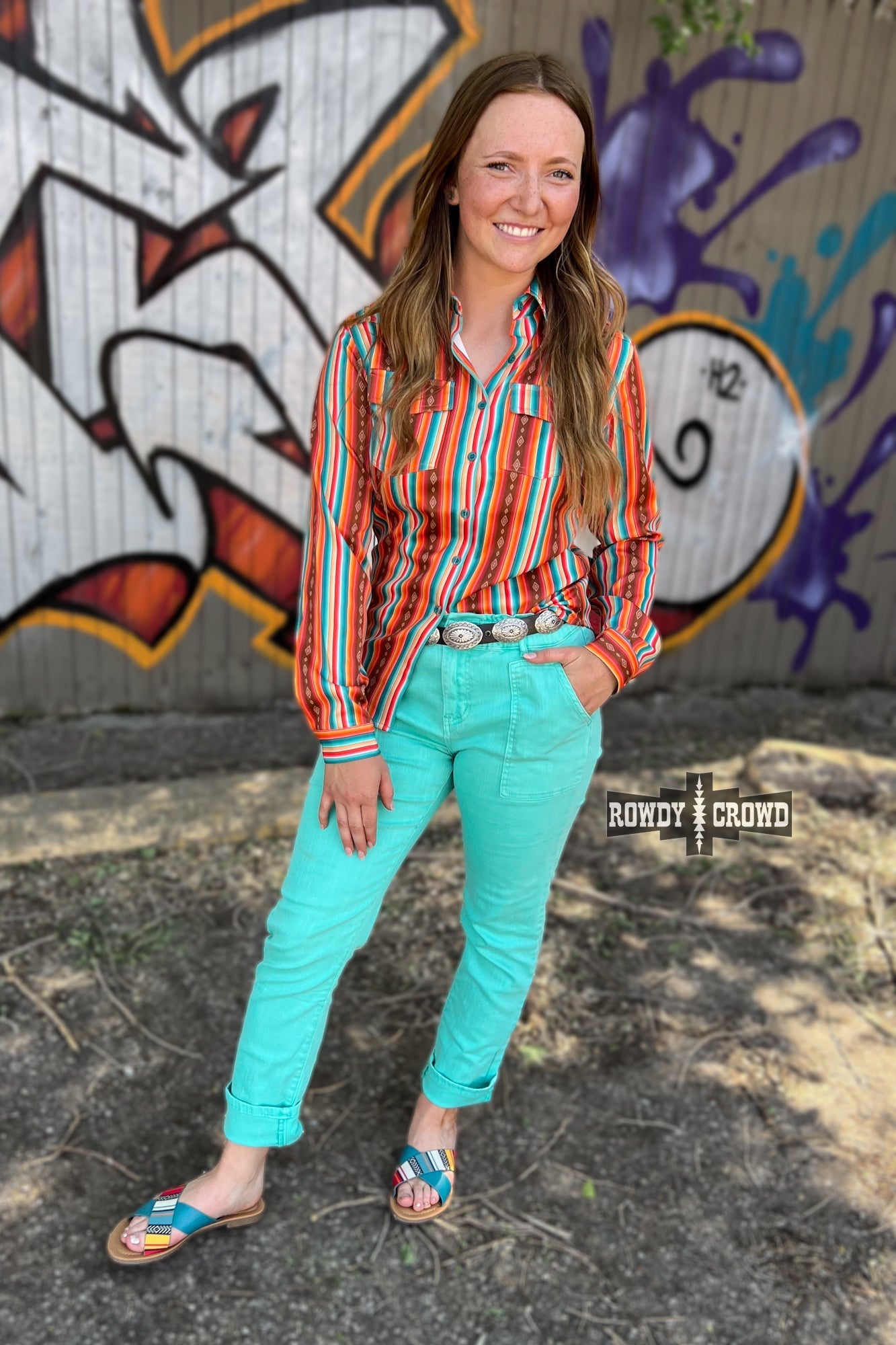Turquoise Creek Pants - Pistols 'n Petticoats - #westernboutique# - #westernfashion#