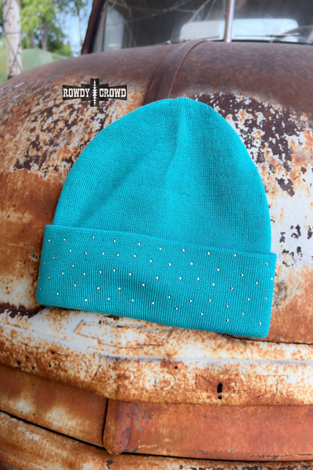 TURQUOISE - Shine Bright Beanie - Pistols 'n Petticoats - #westernboutique# - #westernfashion#