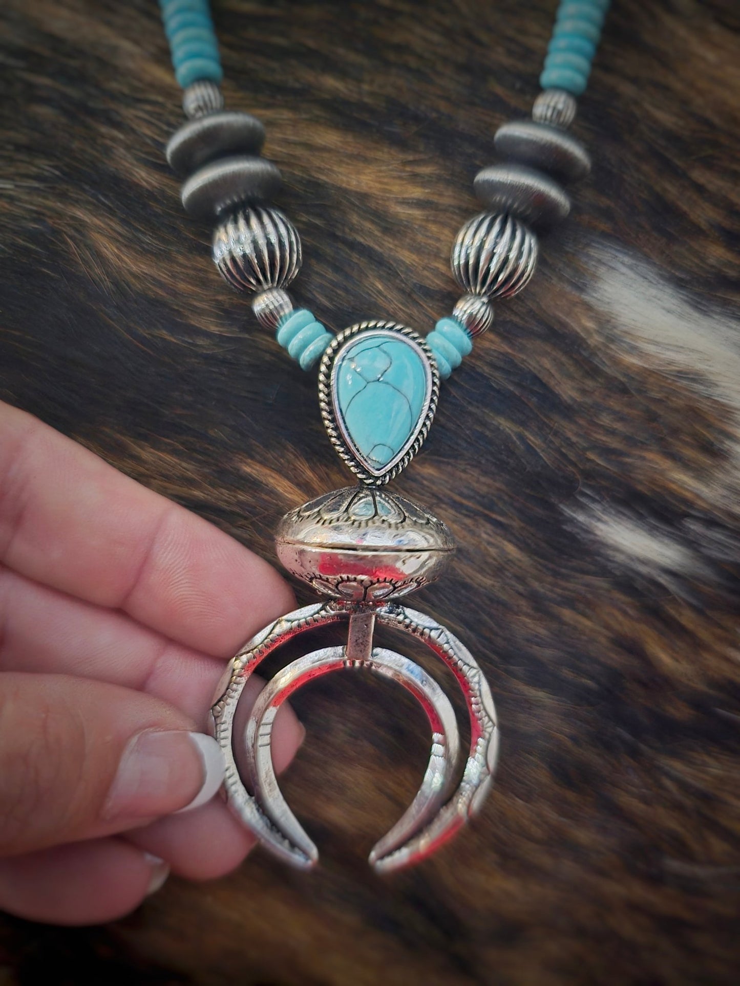 Turquoise Statement Necklace - Pistols 'n Petticoats - #westernboutique# - #westernfashion#