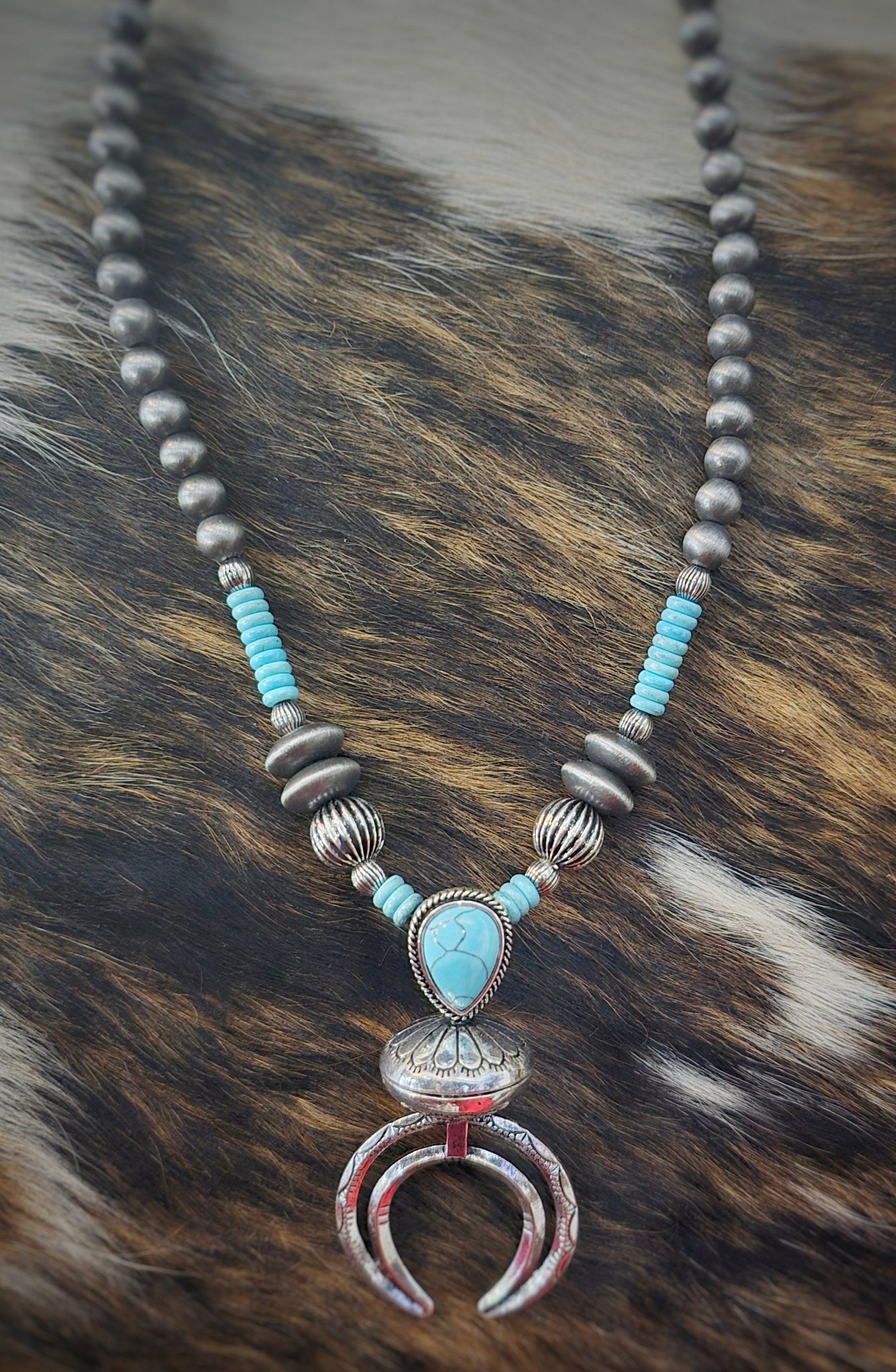 Turquoise Statement Necklace - Pistols 'n Petticoats - #westernboutique# - #westernfashion#