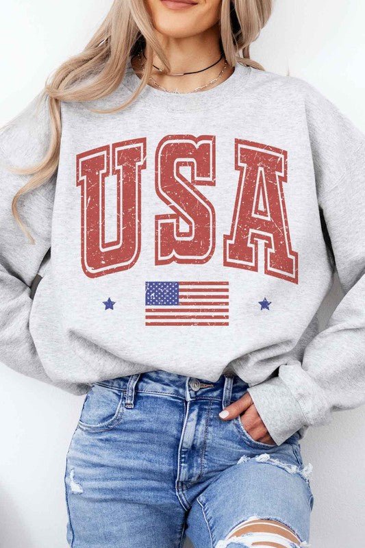 USA GRAPHIC SWEATSHIRT - Pistols 'n Petticoats - #westernboutique# - #westernfashion#
