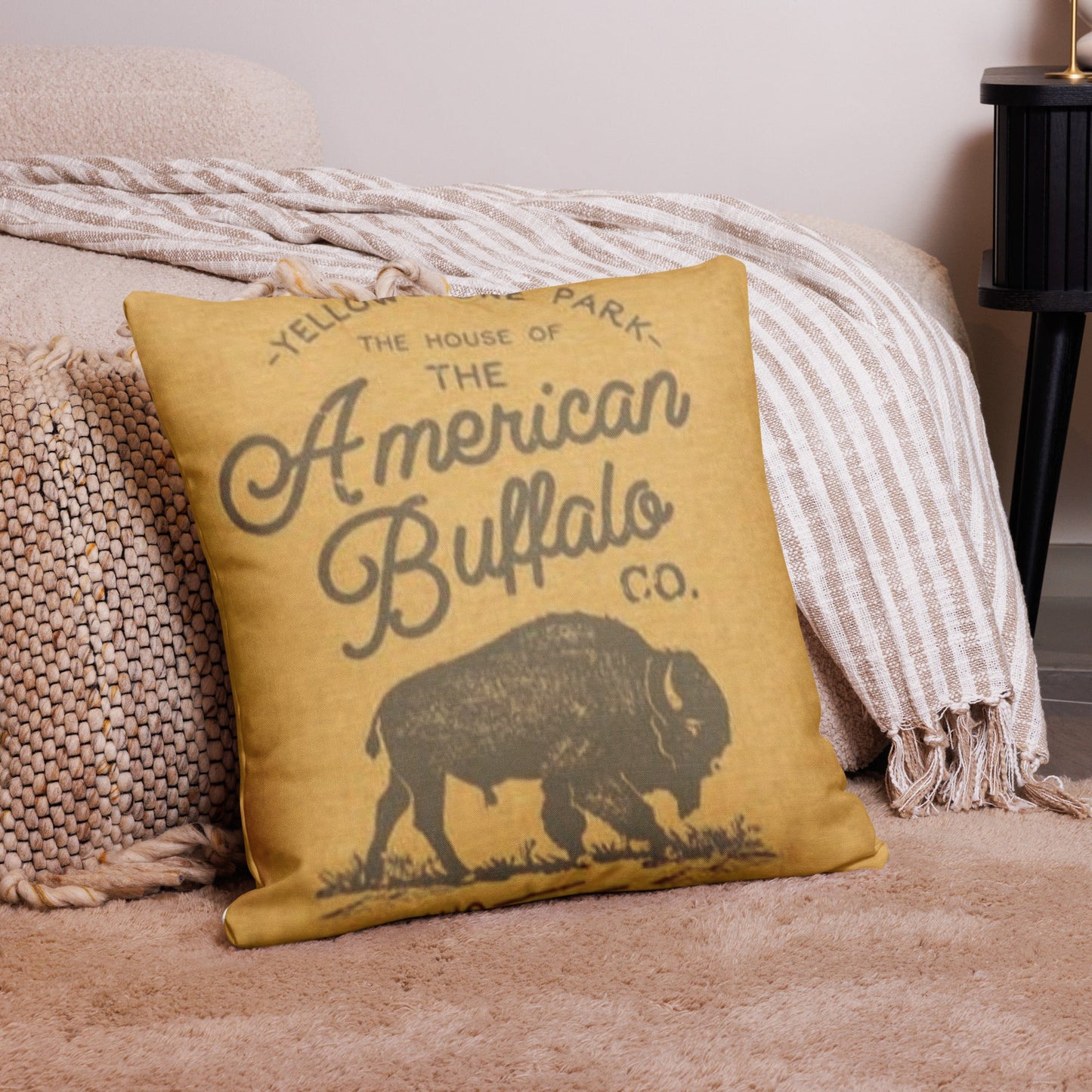 Wandering Buffalo Premium Pillow - Pistols 'n Petticoats - #westernboutique# - #westernfashion#