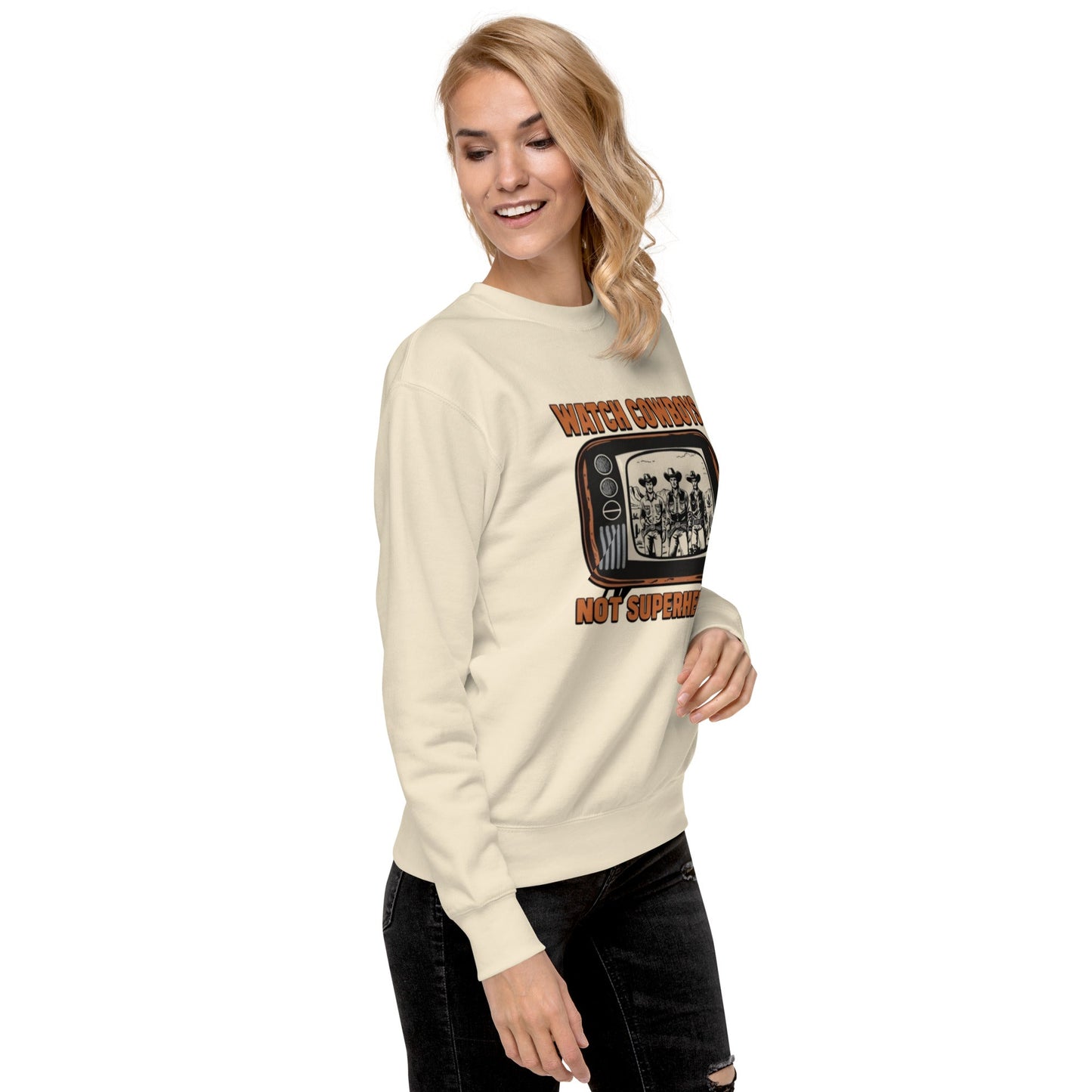 Watch Cowboys Unisex Premium Sweatshirt - Pistols 'n Petticoats - #westernboutique# - #westernfashion#