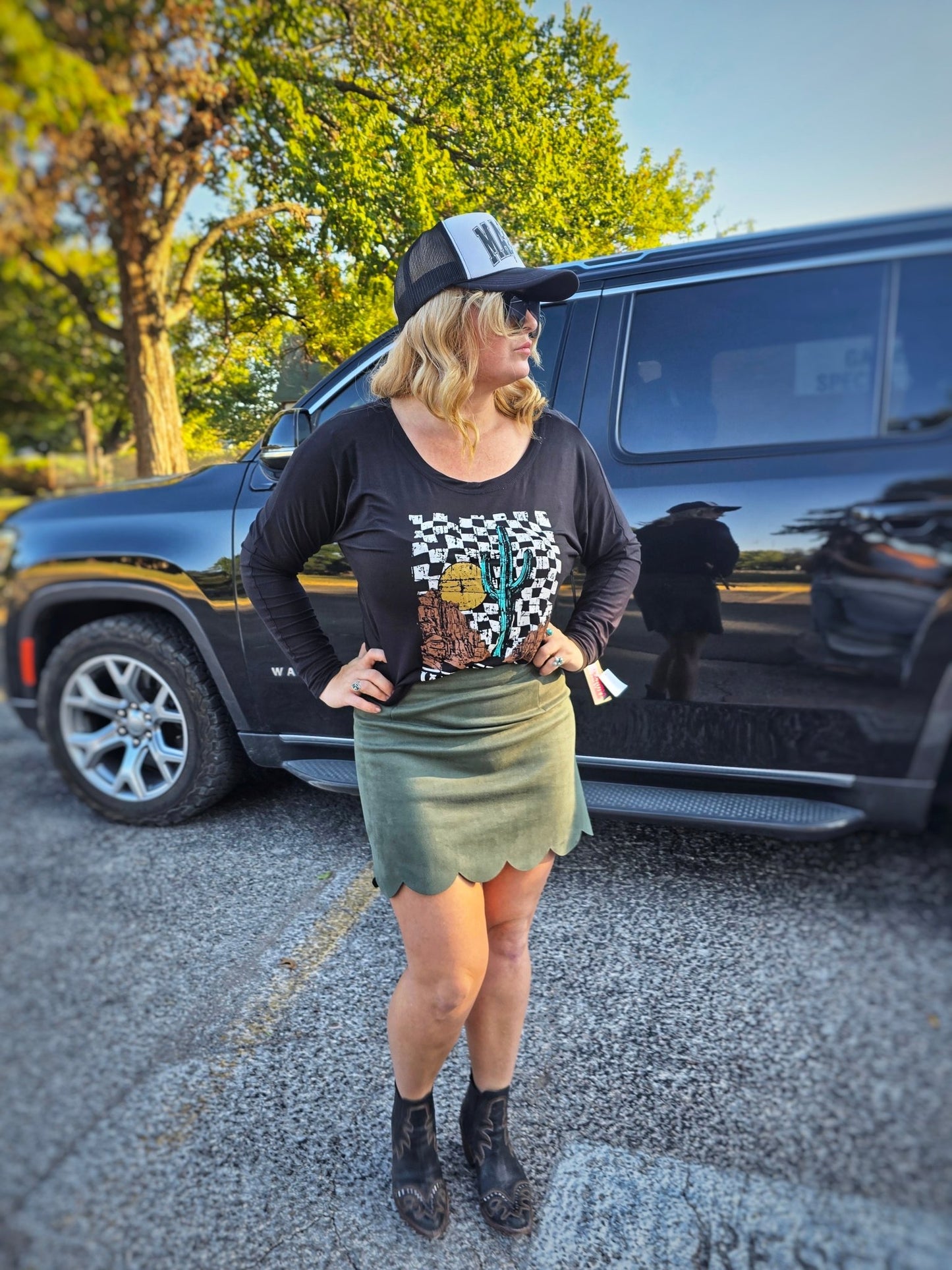 Western long sleeve tee - Pistols 'n Petticoats - #westernboutique# - #westernfashion#