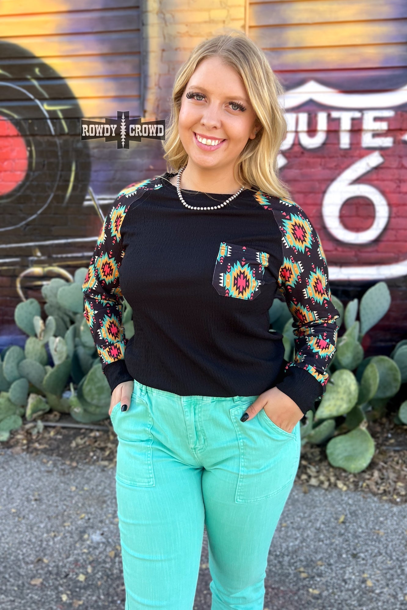 Wild Aztec Long Sleeve - Pistols 'n Petticoats - #westernboutique# - #westernfashion#