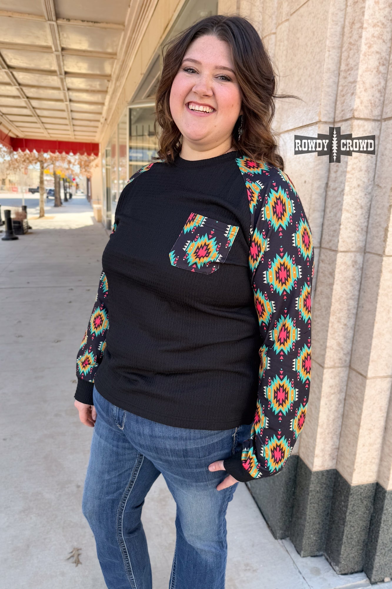 Wild Aztec Long Sleeve - Pistols 'n Petticoats - #westernboutique# - #westernfashion#