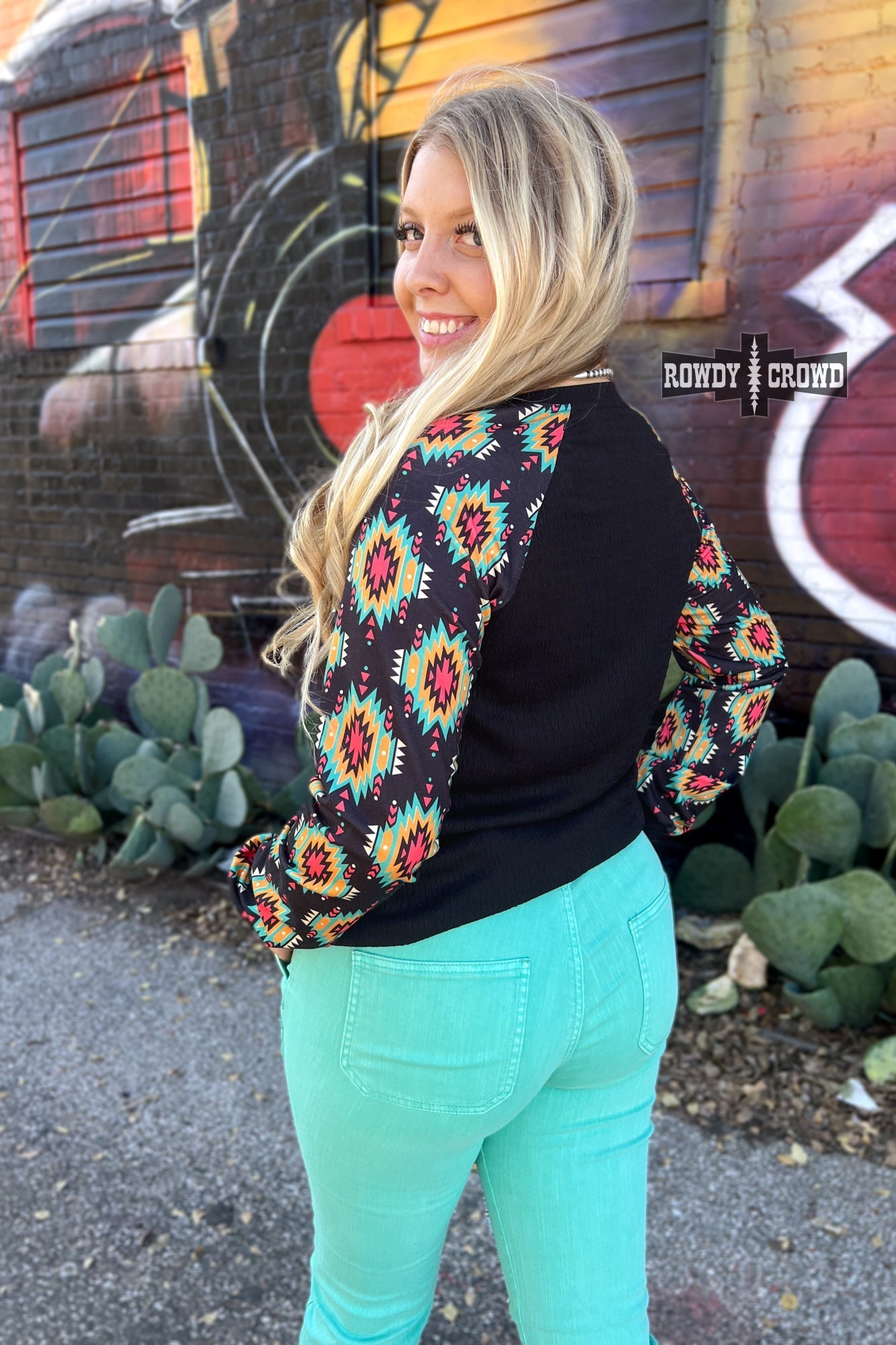 Wild Aztec Long Sleeve - Pistols 'n Petticoats - #westernboutique# - #westernfashion#