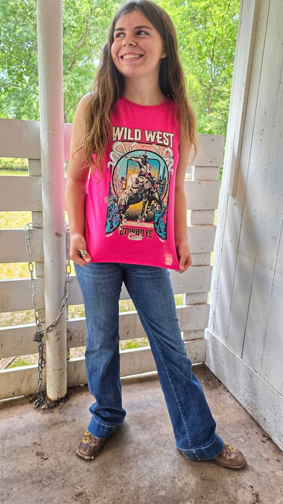 Wild West Tank - Pistols 'n Petticoats - western boutique - womens western wear - western wear womens
