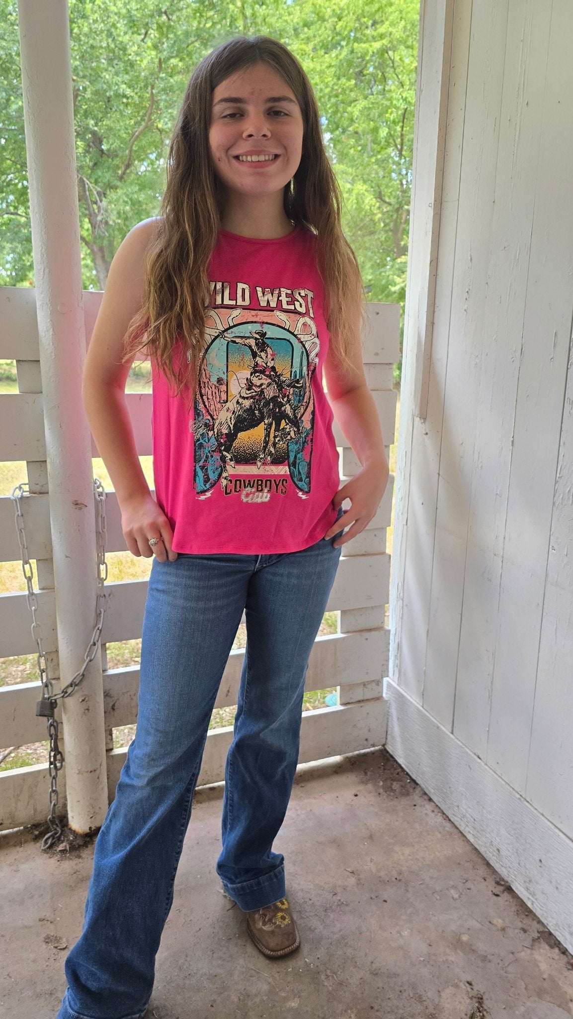 Wild West Tank - Pistols 'n Petticoats - western boutique - womens western wear - western wear womens