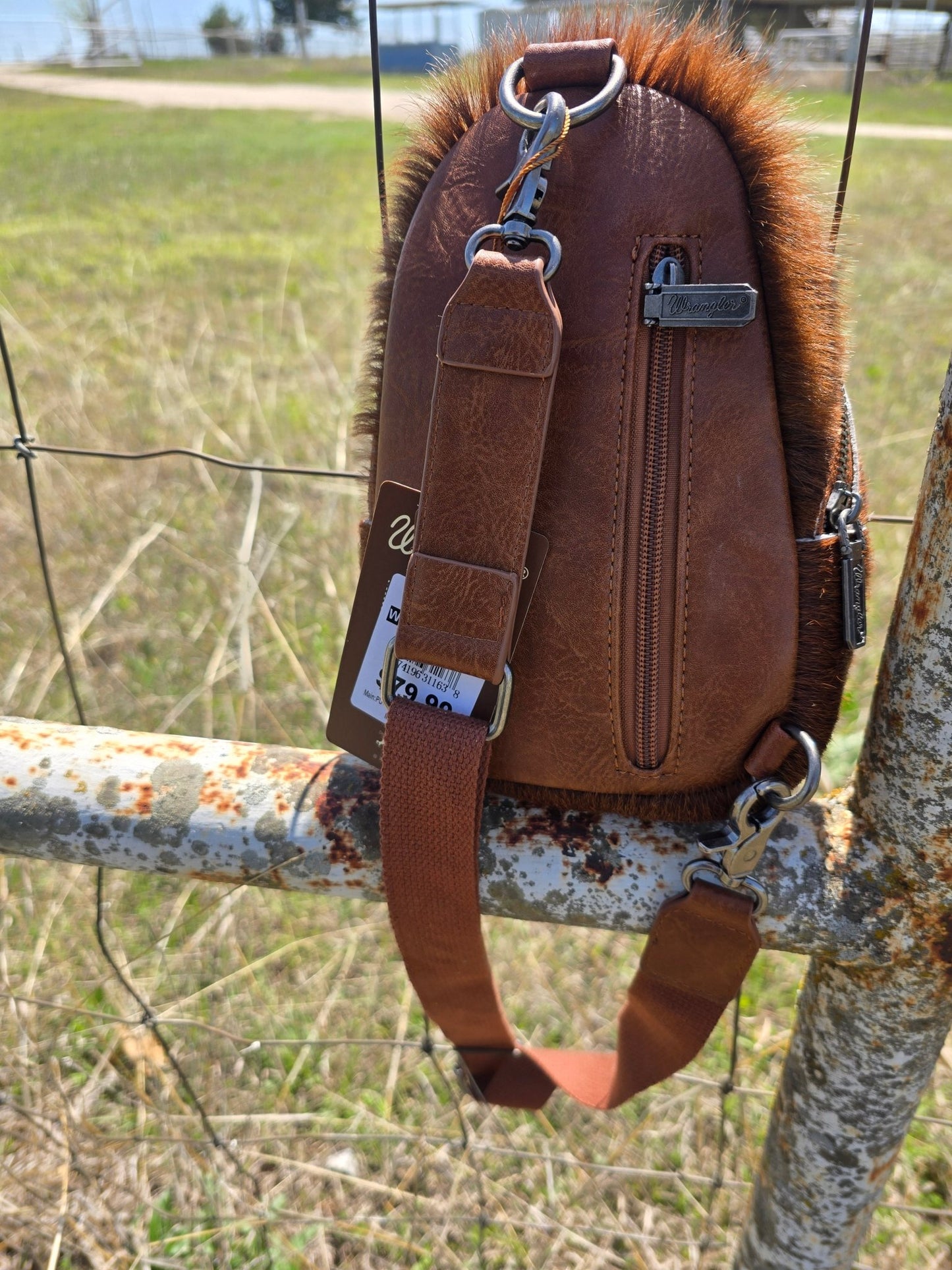 Wrangler Cowhide bag - Pistols 'n Petticoats - #westernboutique# - #westernfashion#