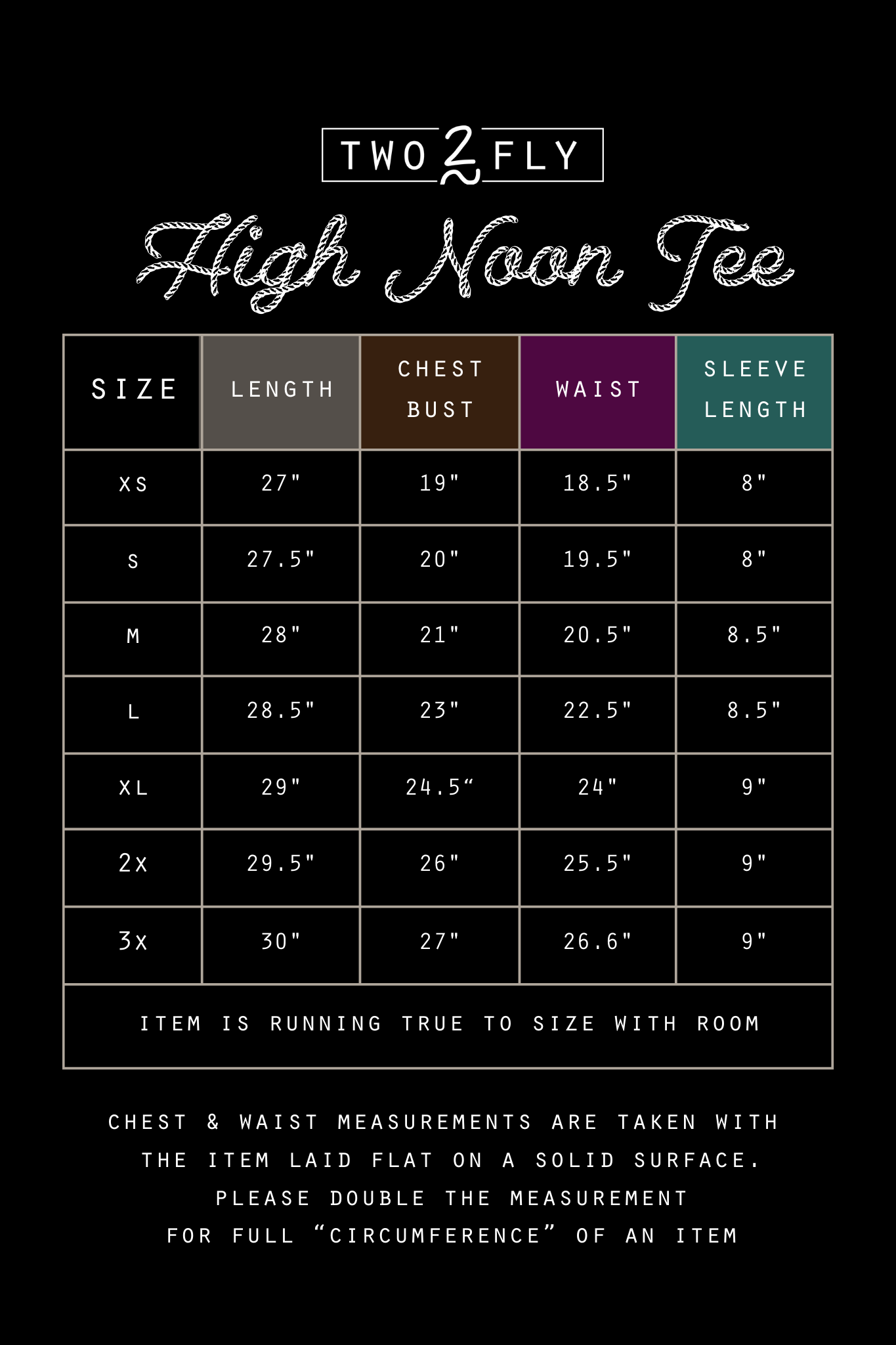 HIGH NOON TEE [XL-3X ONLY]