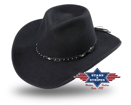 black cowboy hat