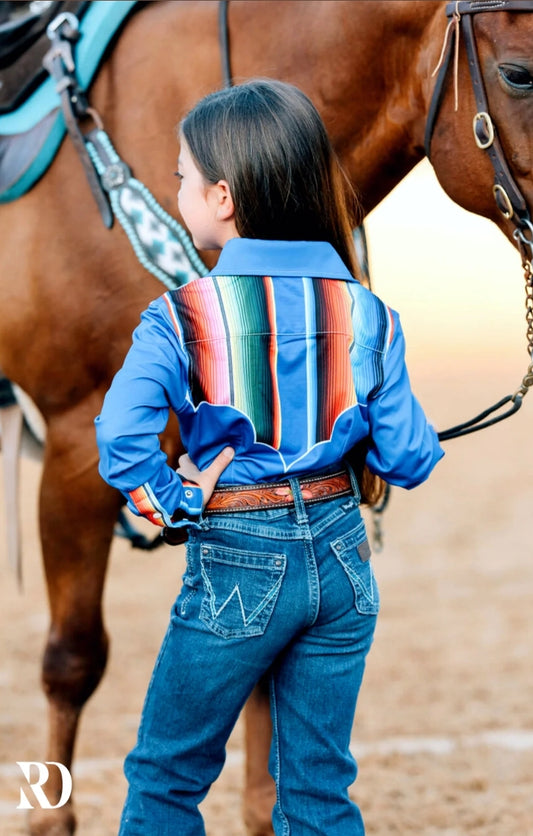 BLUE SERAPE PERFORMANCE SHIRT