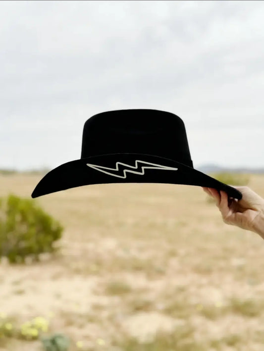 womens black western hat