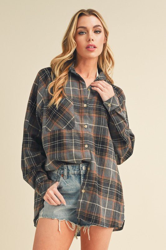 Aemi + Co Plaid Womens Flannel Shirts - Pistols 'n Petticoats - #westernboutique# - #westernfashion#