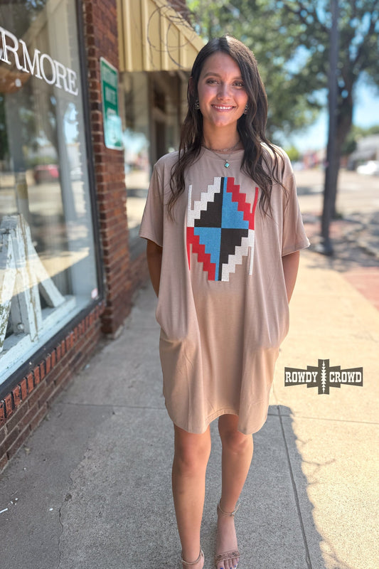 Alamosa Aztec Dress - Pistols 'n Petticoats - western boutique - womens western wear - western wear womens